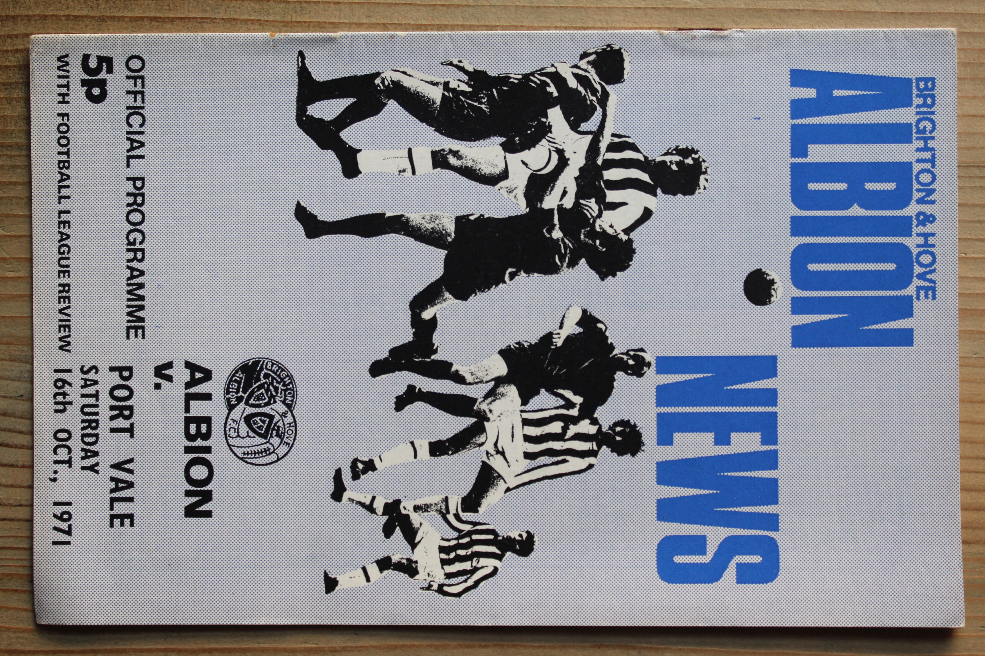 Brighton & Hove Albion FC v Port Vale FC