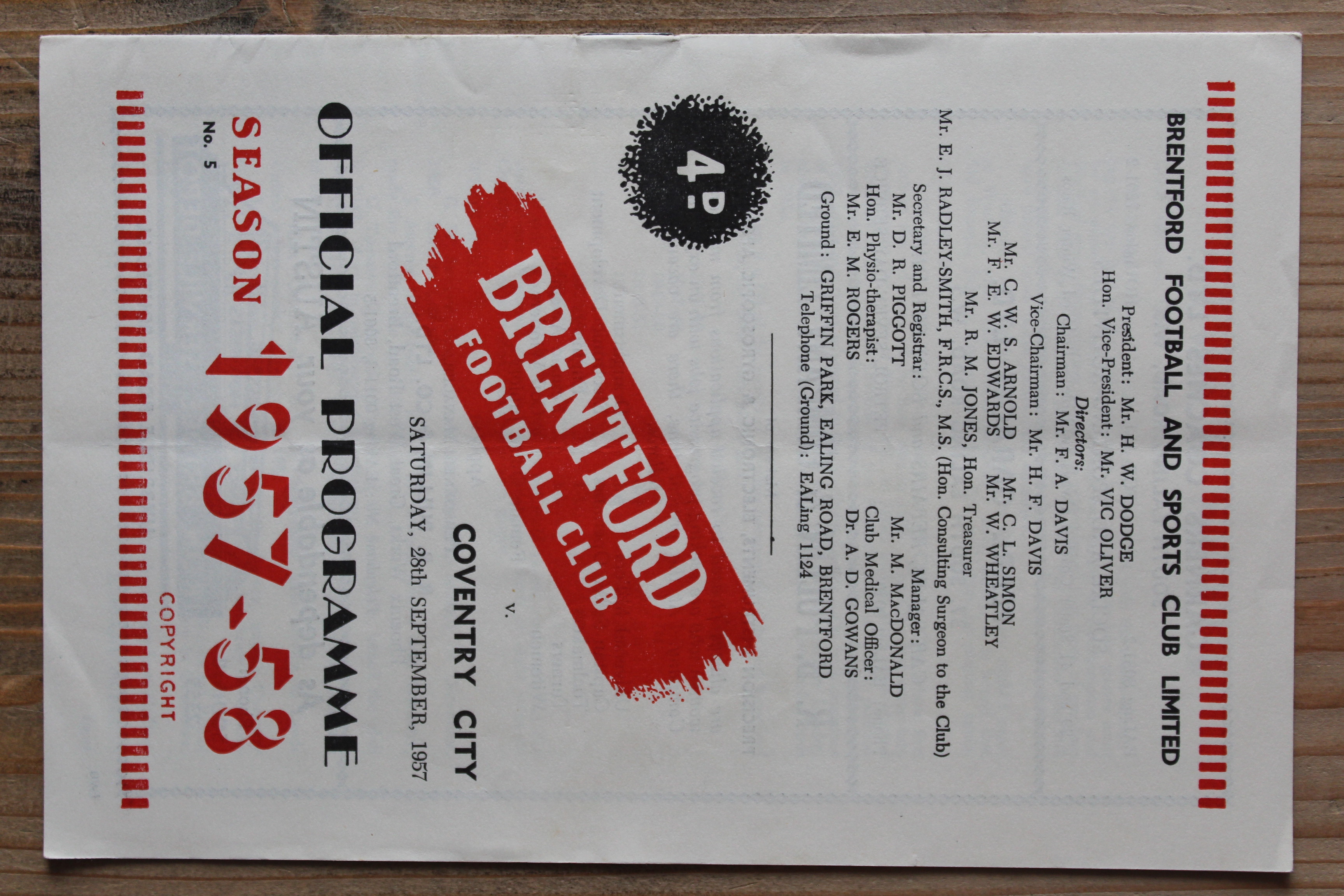 Brentford FC v Coventry City FC