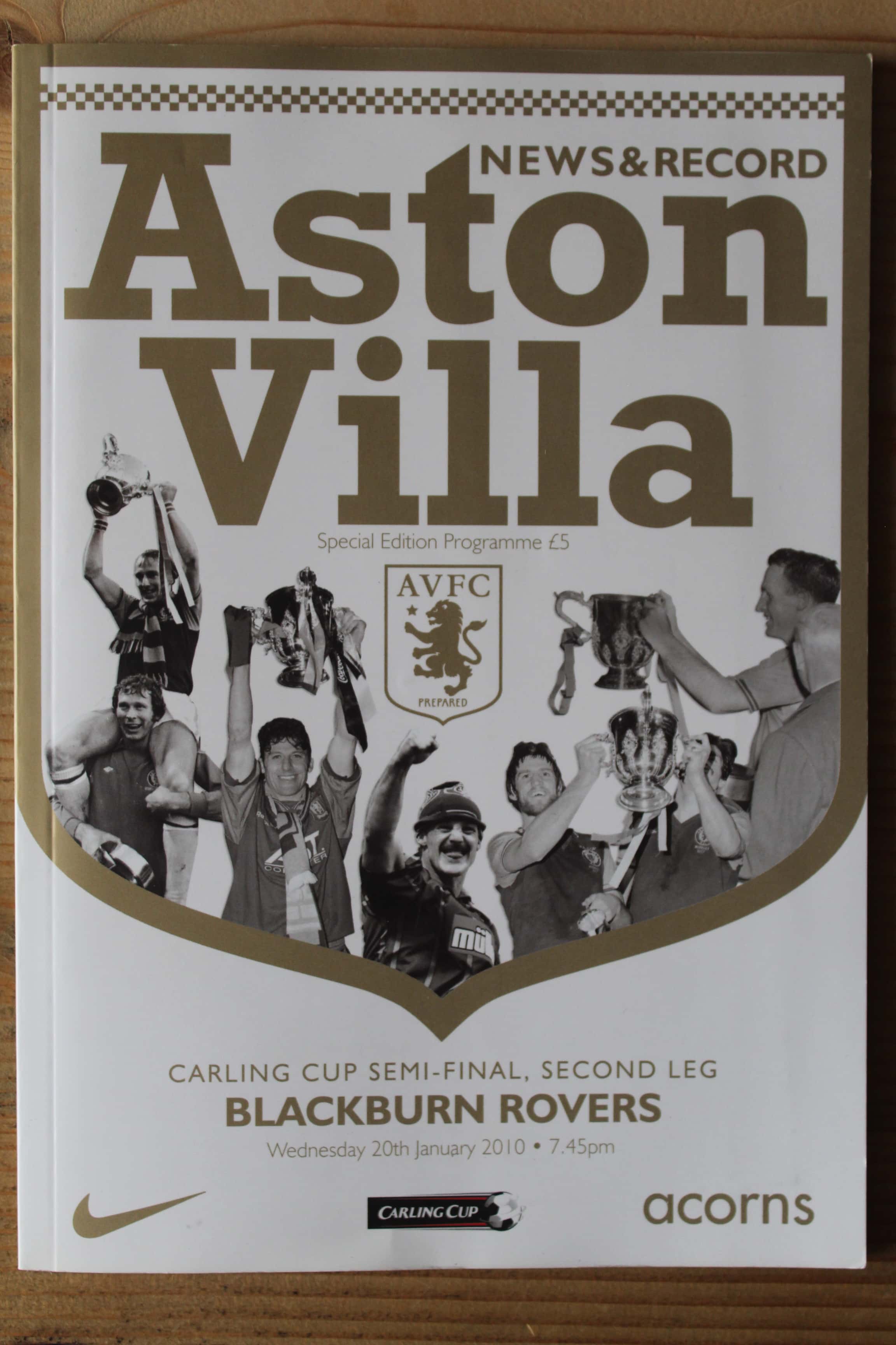 Aston Villa FC v Blackburn Rovers FC