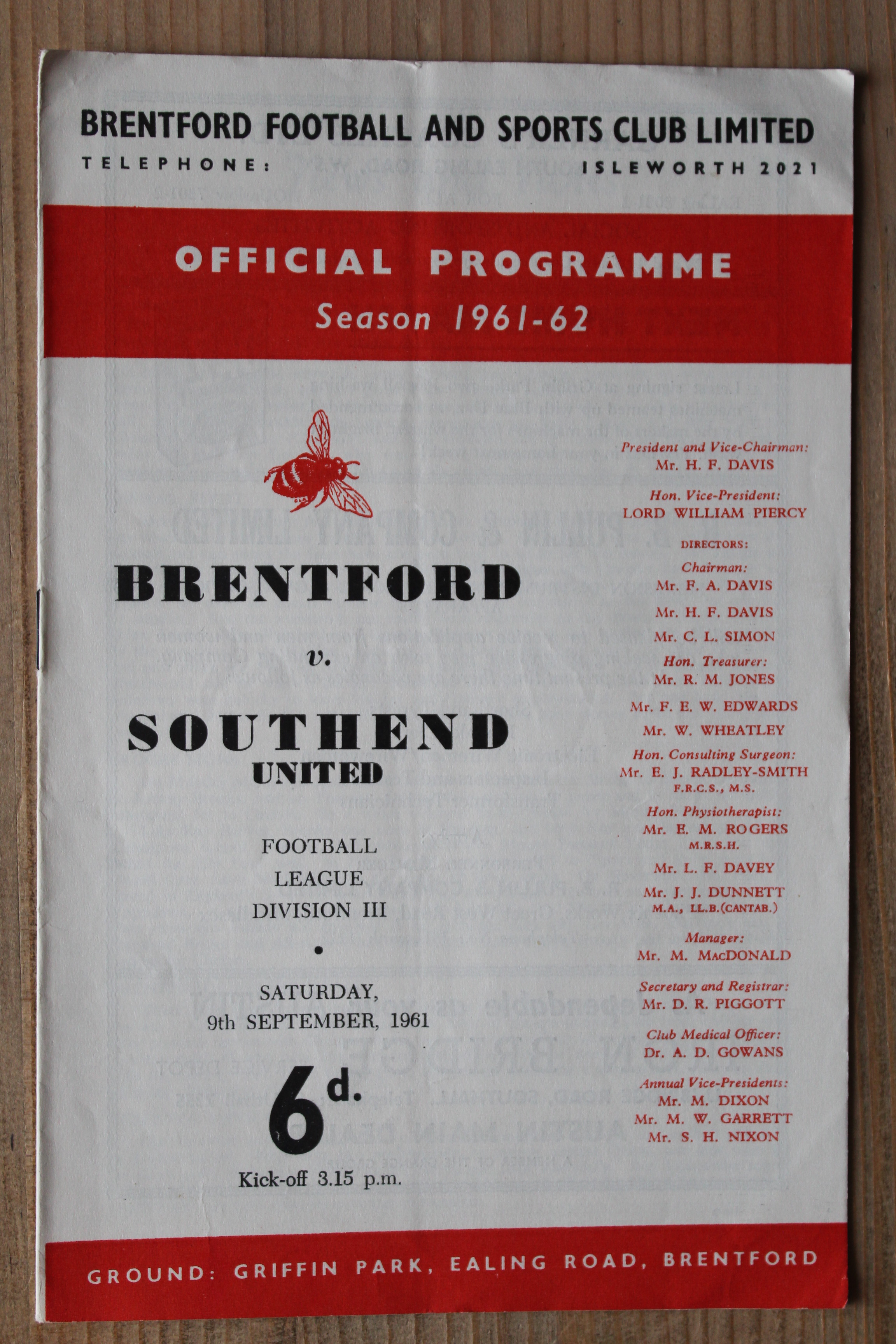 Brentford FC v Southend United FC