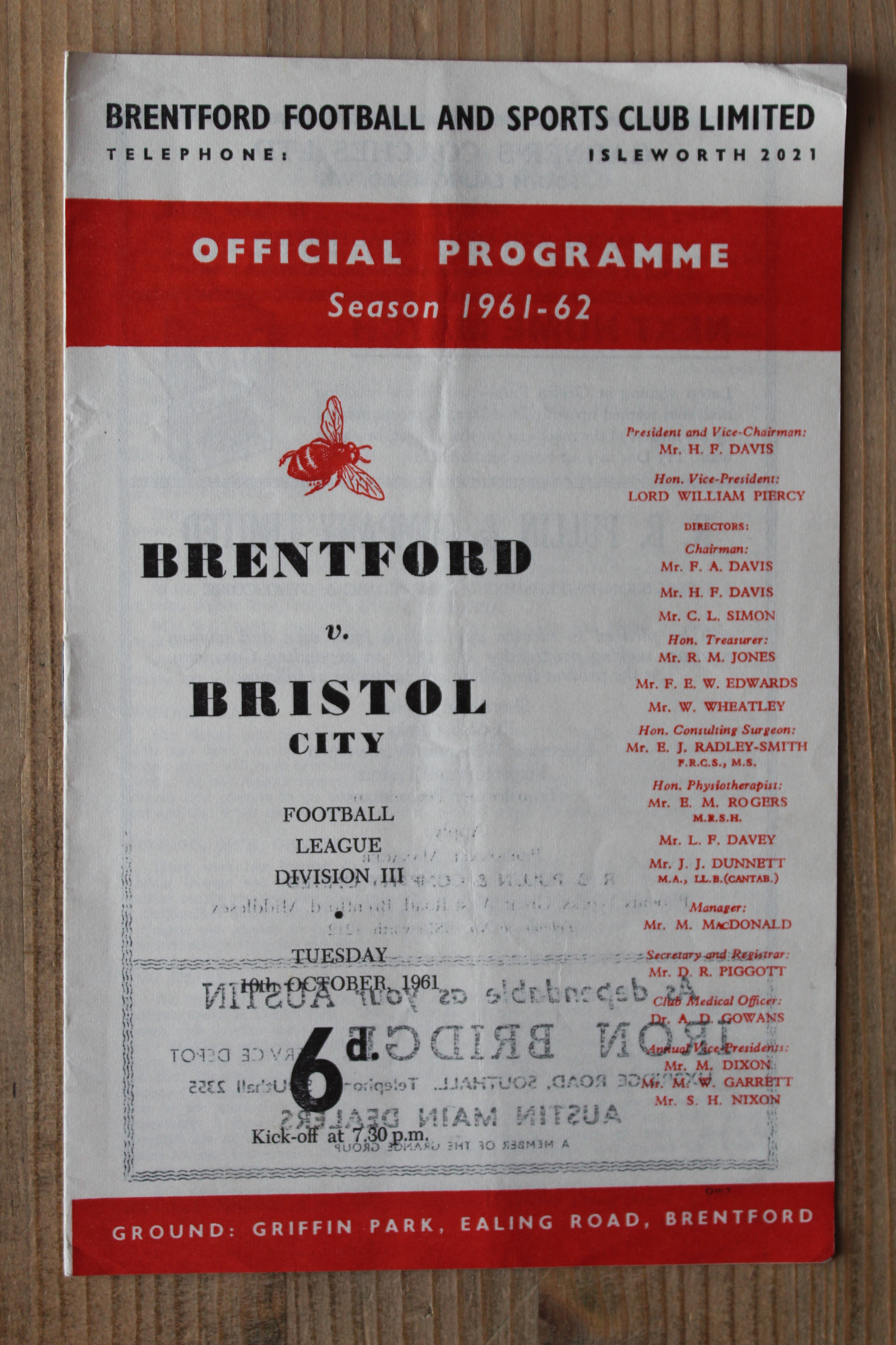 Brentford FC v Bristol City FC