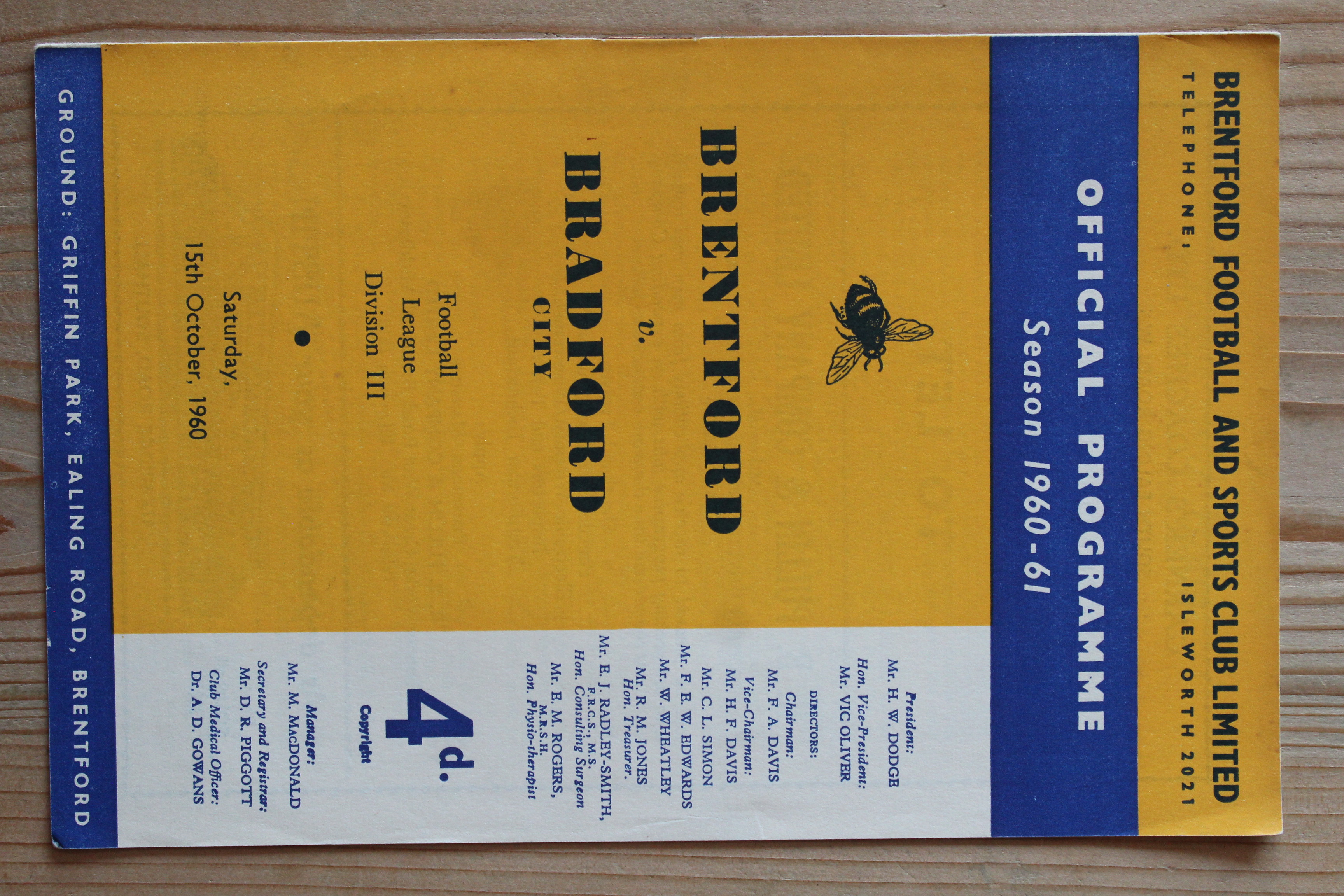 Brentford FC v Bradford City FC