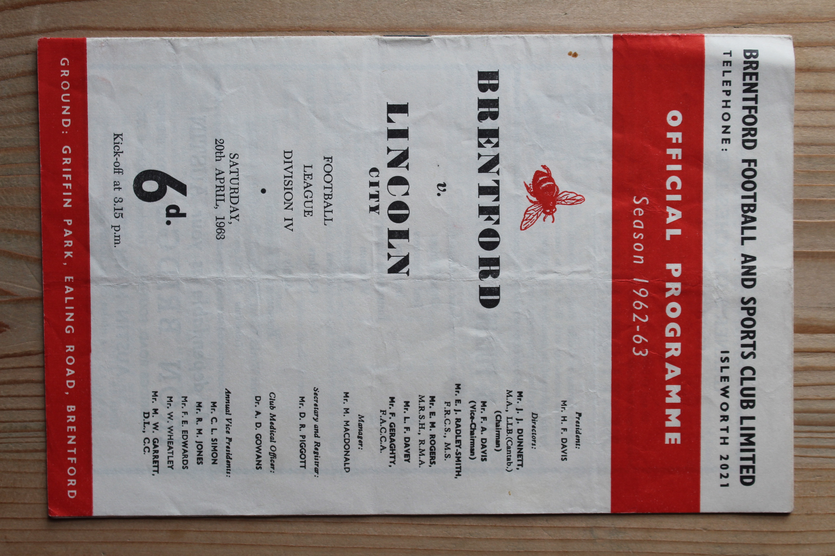 Brentford FC v Lincoln City FC