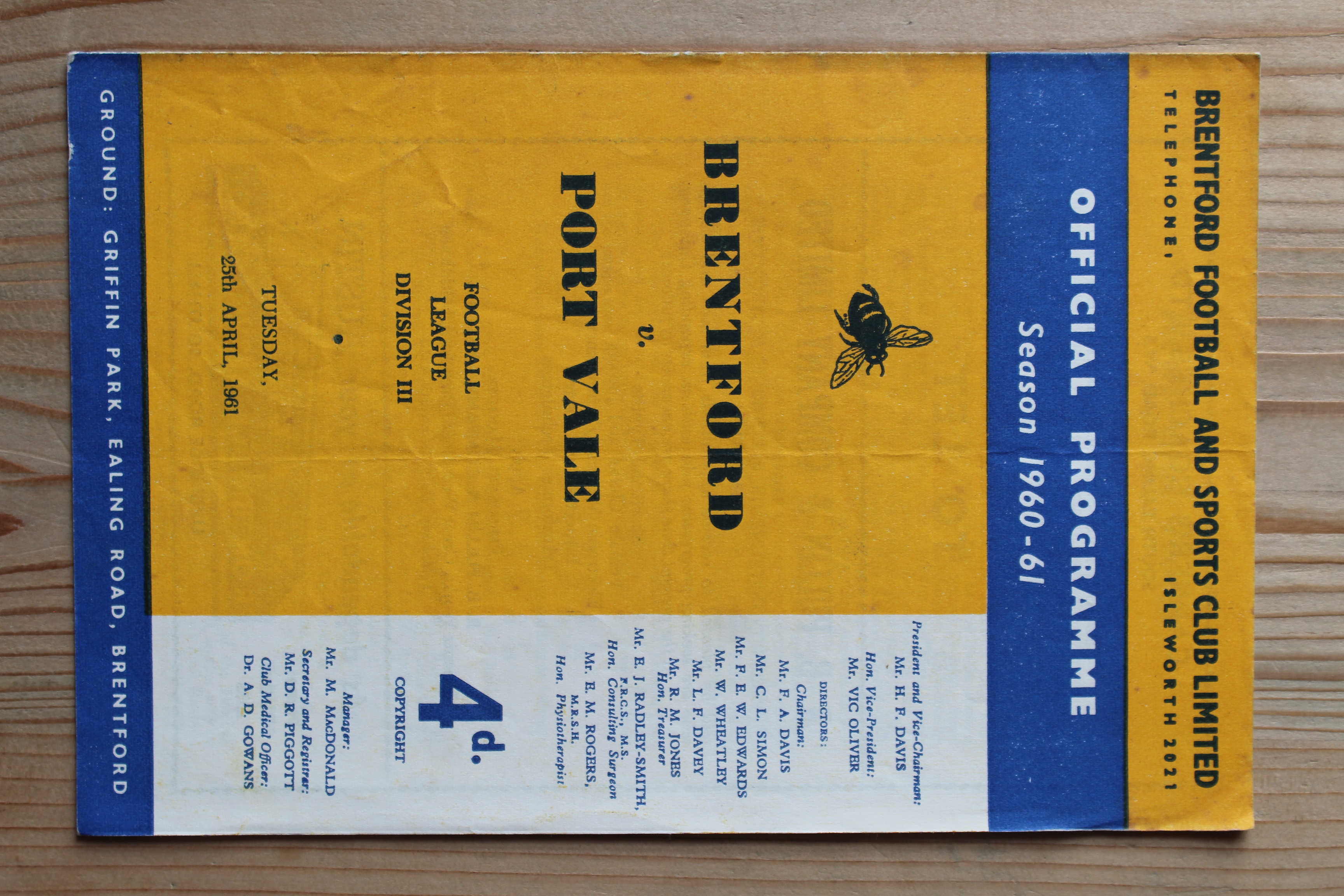 Brentford FC v Port Vale FC