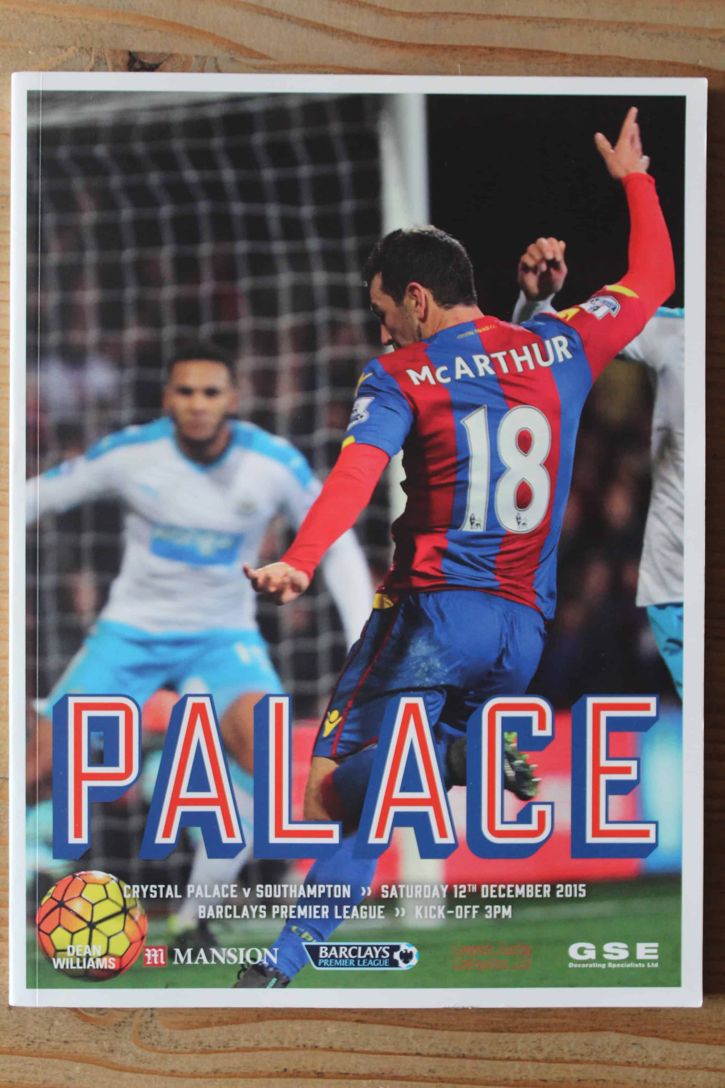 Crystal Palace FC v Southampton FC