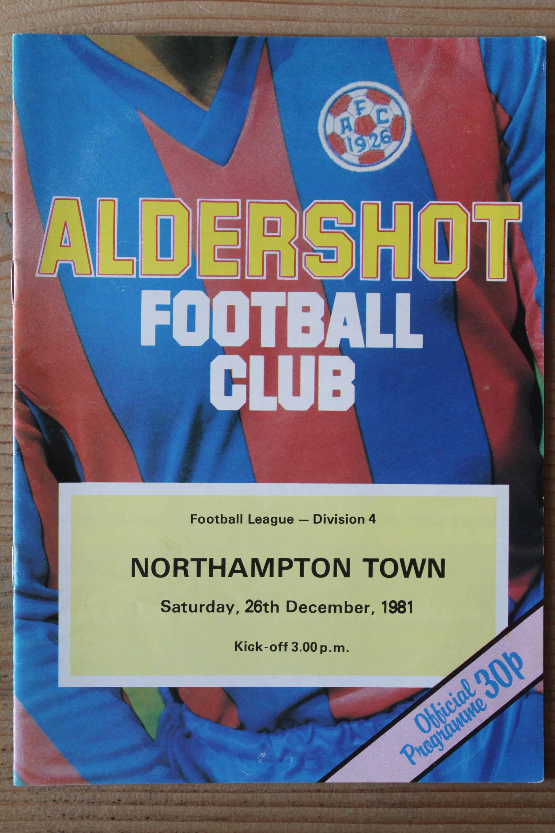 Aldershot F.C v Northampton Town FC