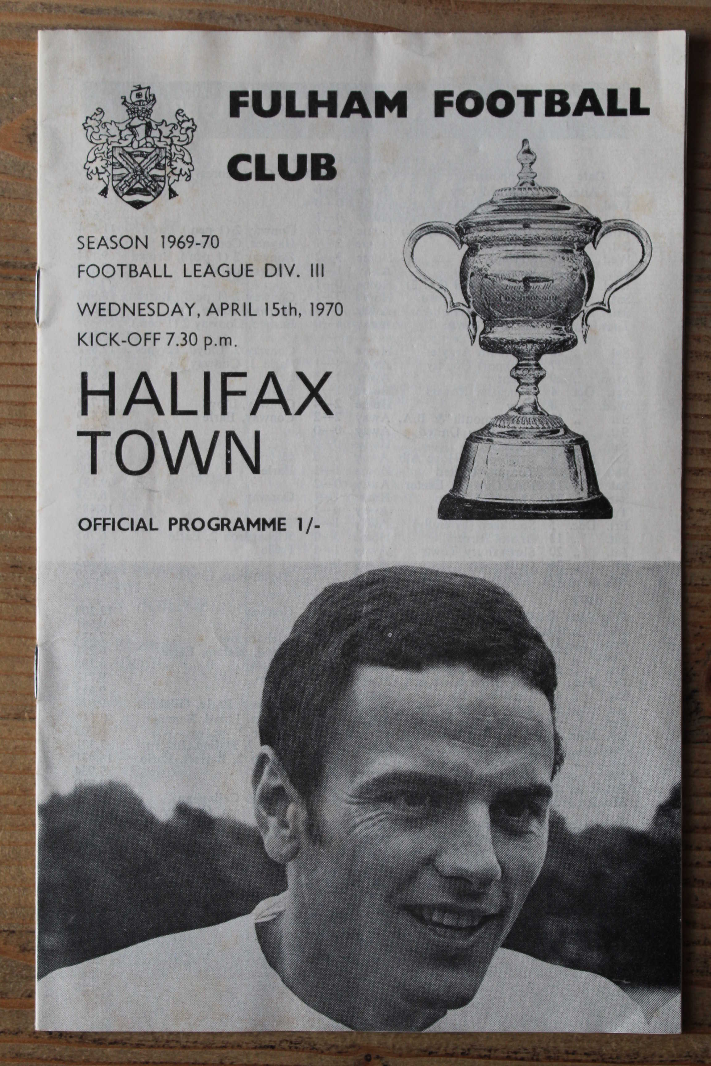 Fulham FC v Halifax Town A.F.C