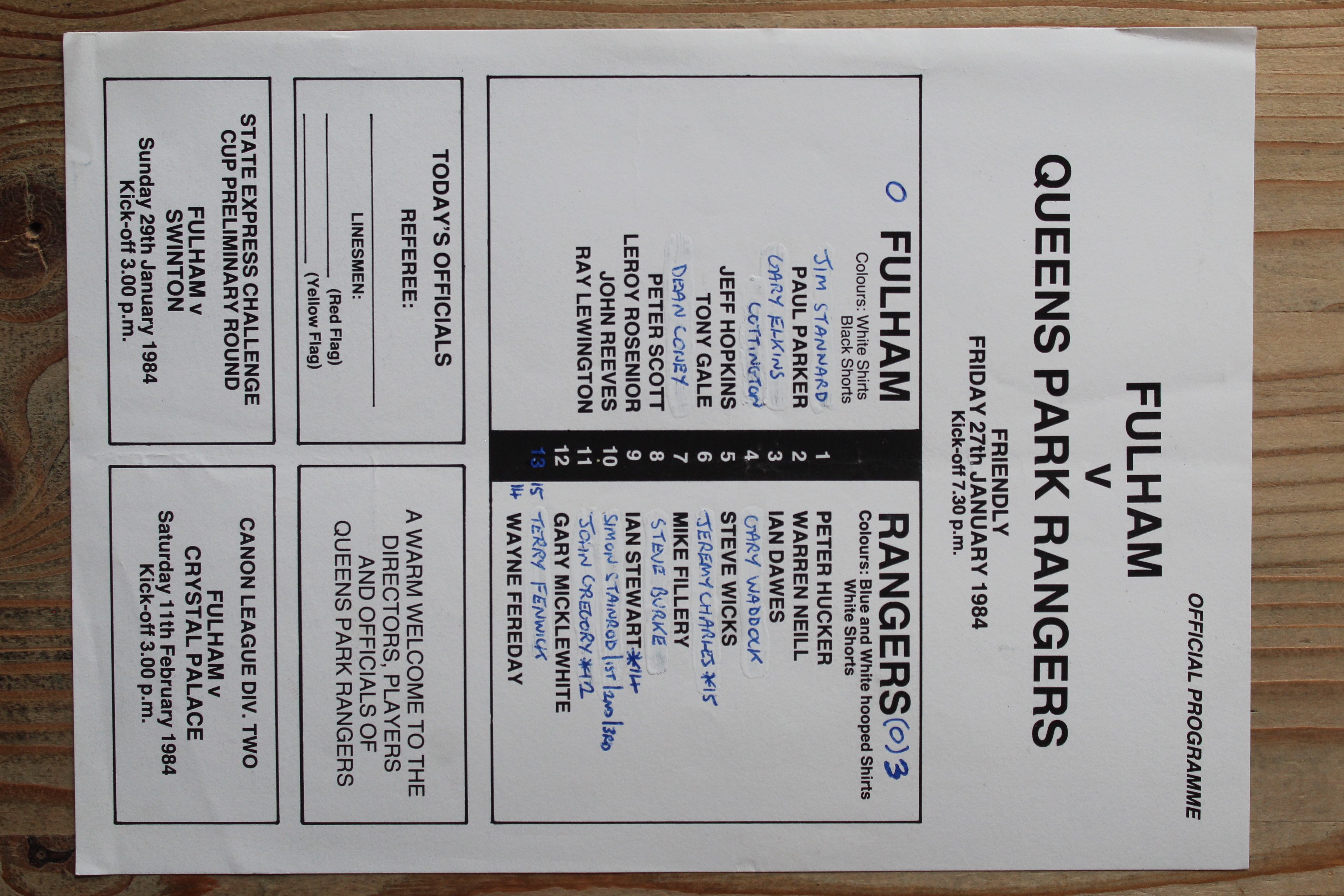 Fulham FC v Queens Park Rangers FC