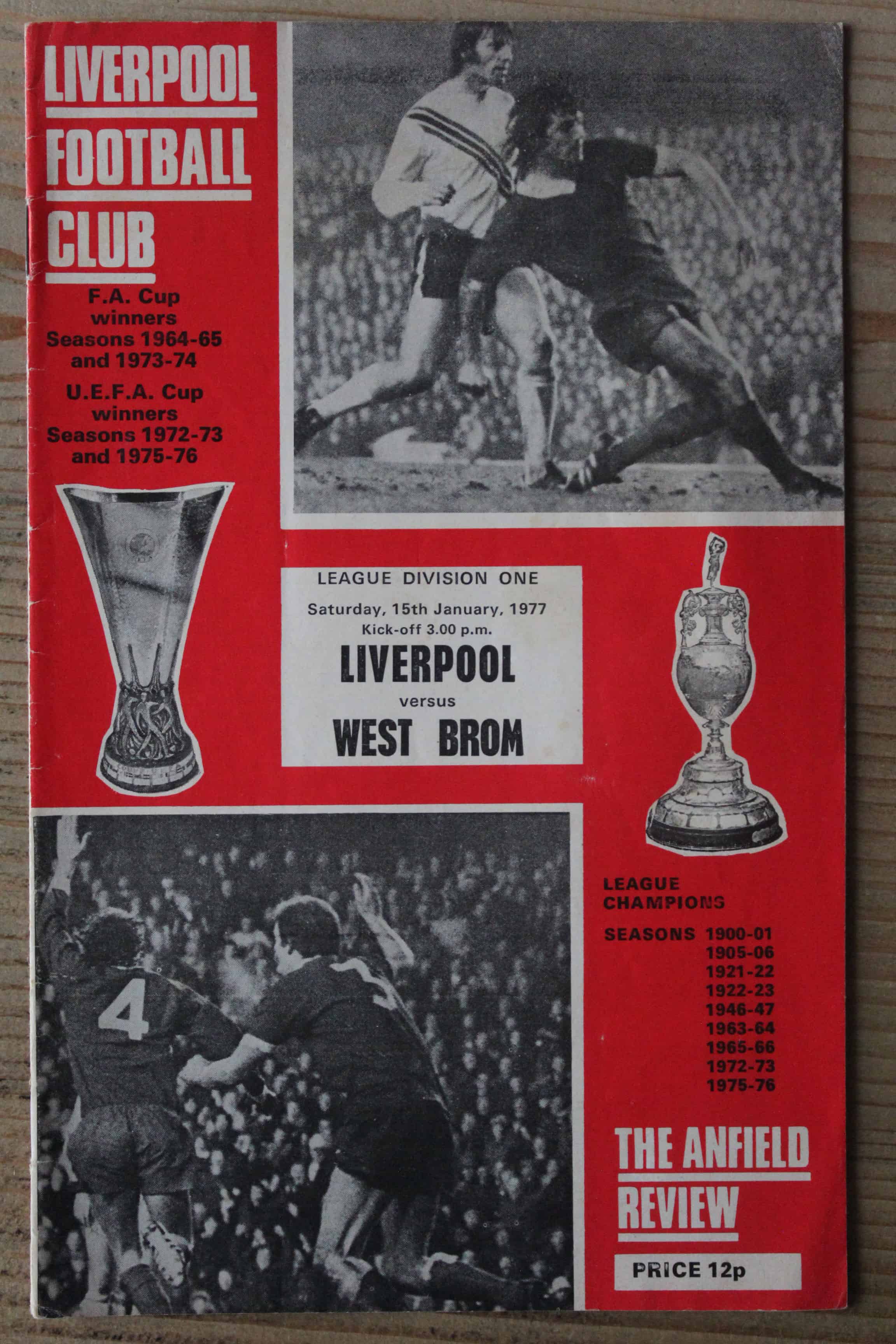 Liverpool FC v West Bromwich Albion FC 