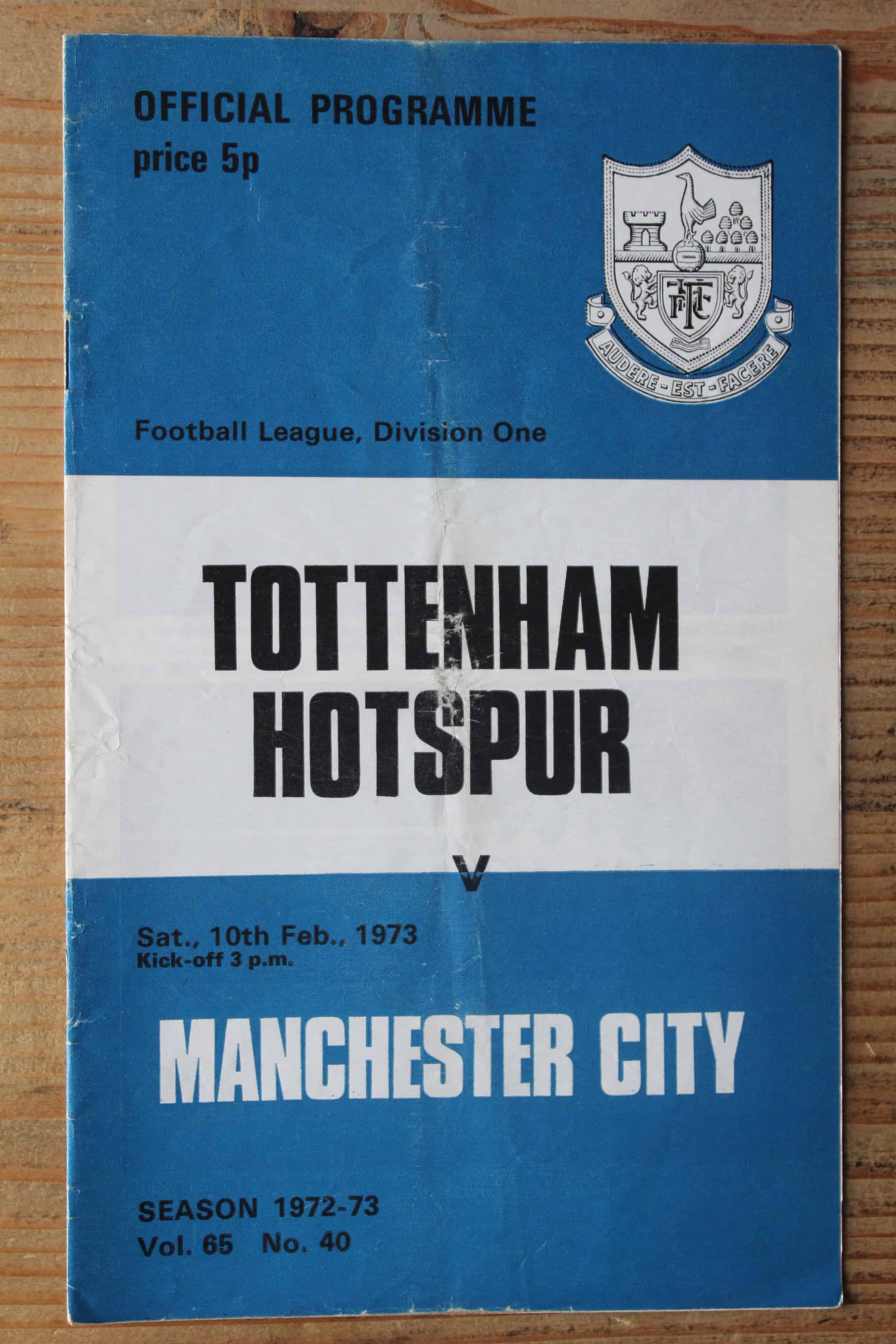 Tottenham Hotspur FC v Manchester City FC