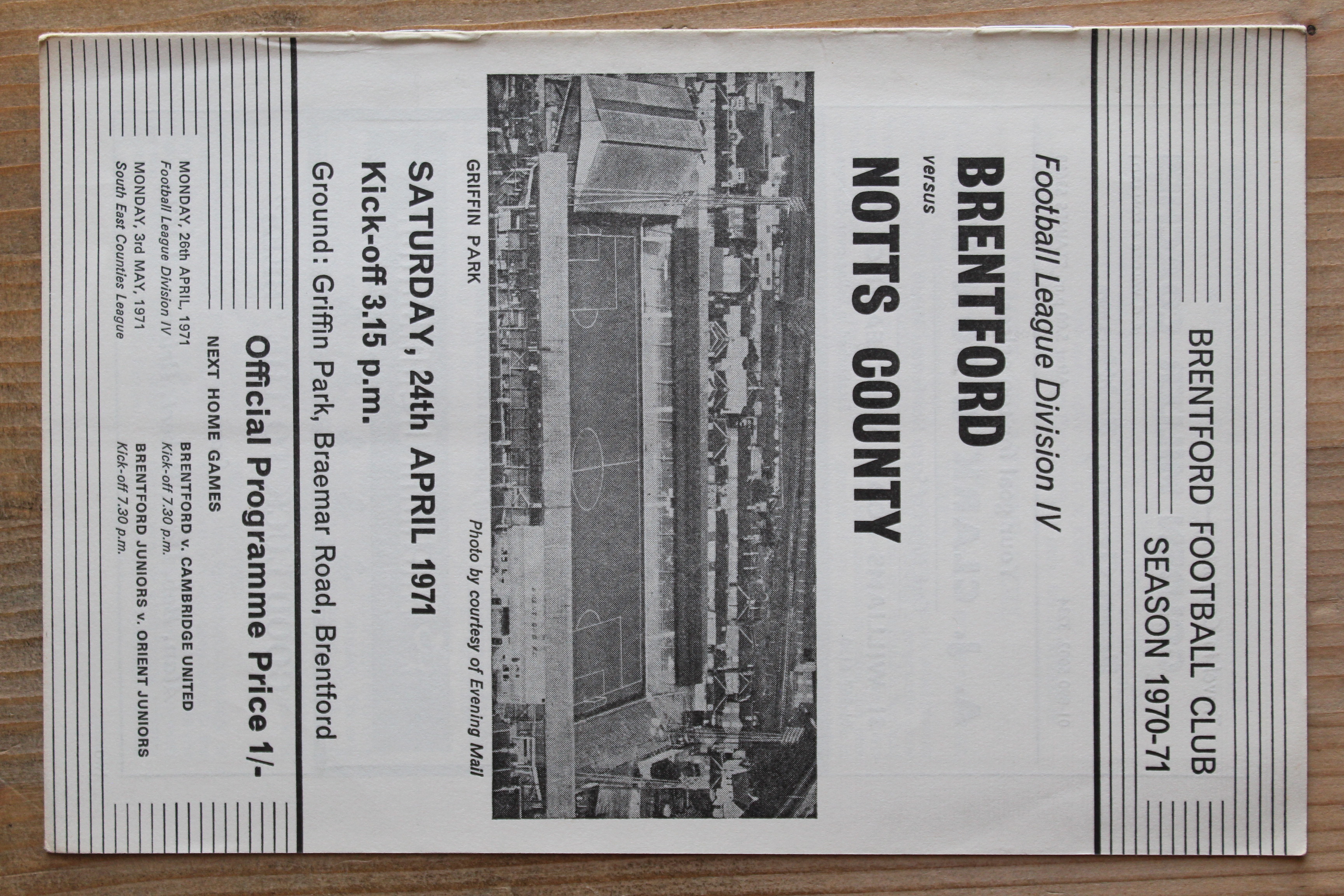 Brentford FC v Notts County FC