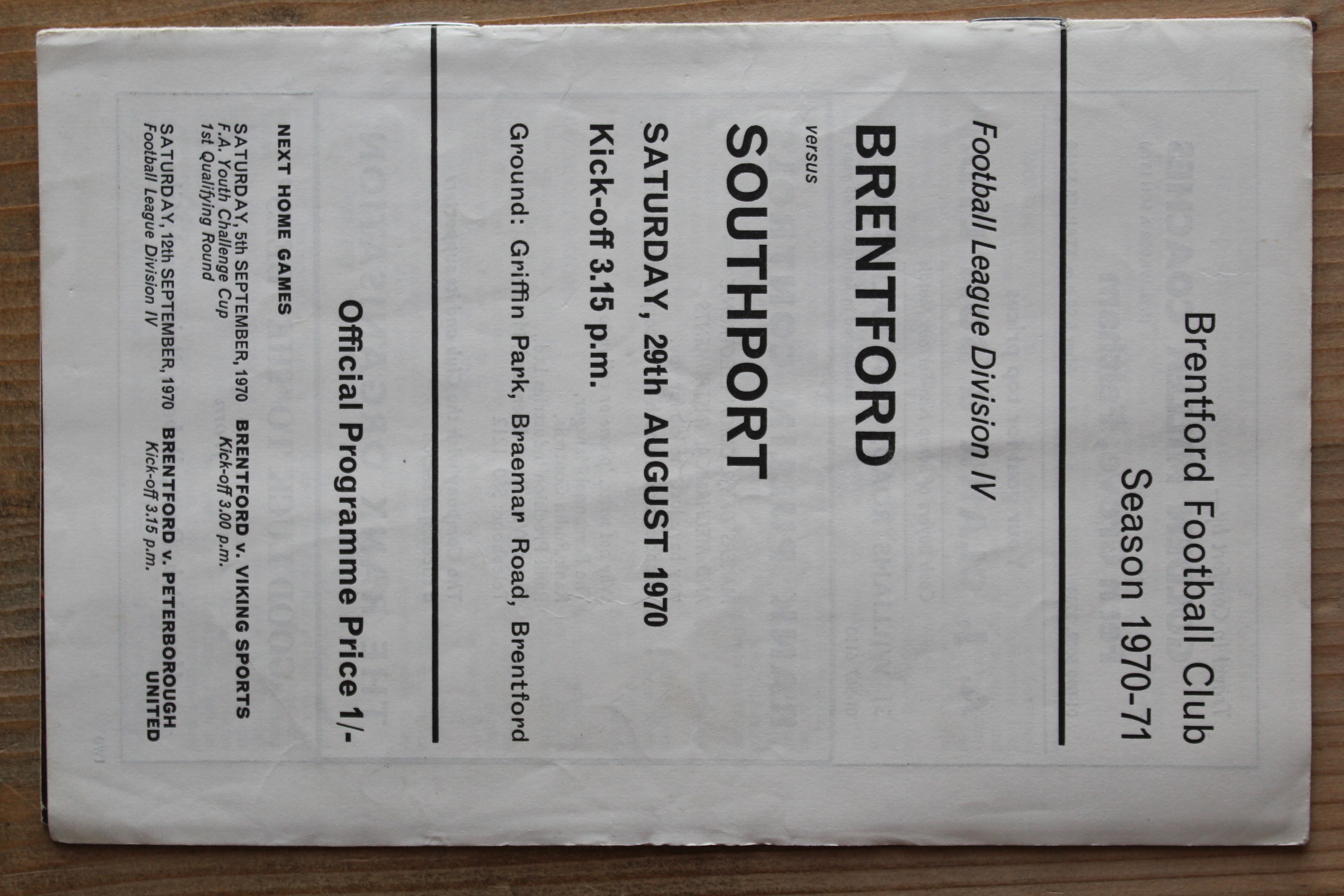 Brentford FC v Southport