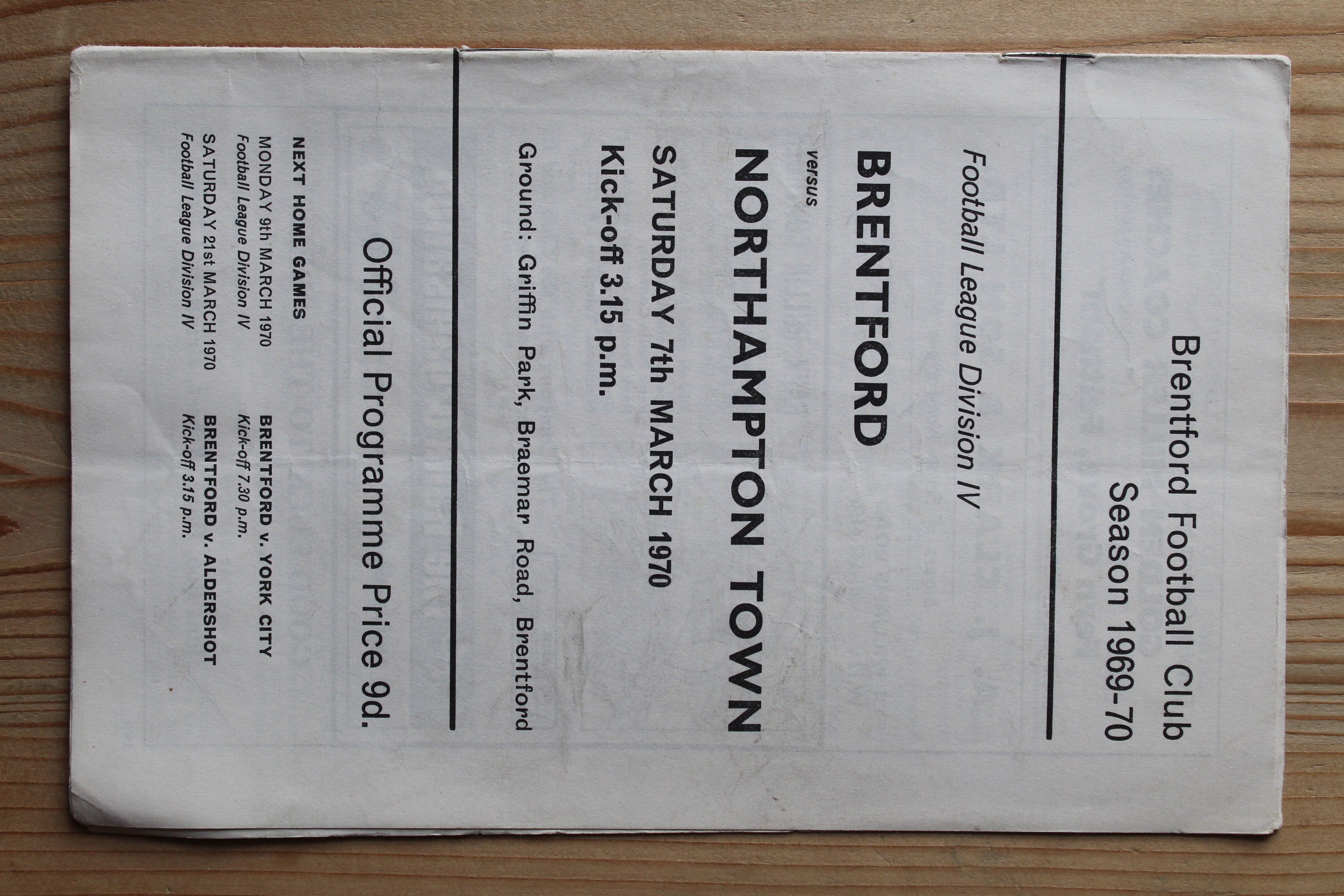 Brentford FC v Northampton Town FC