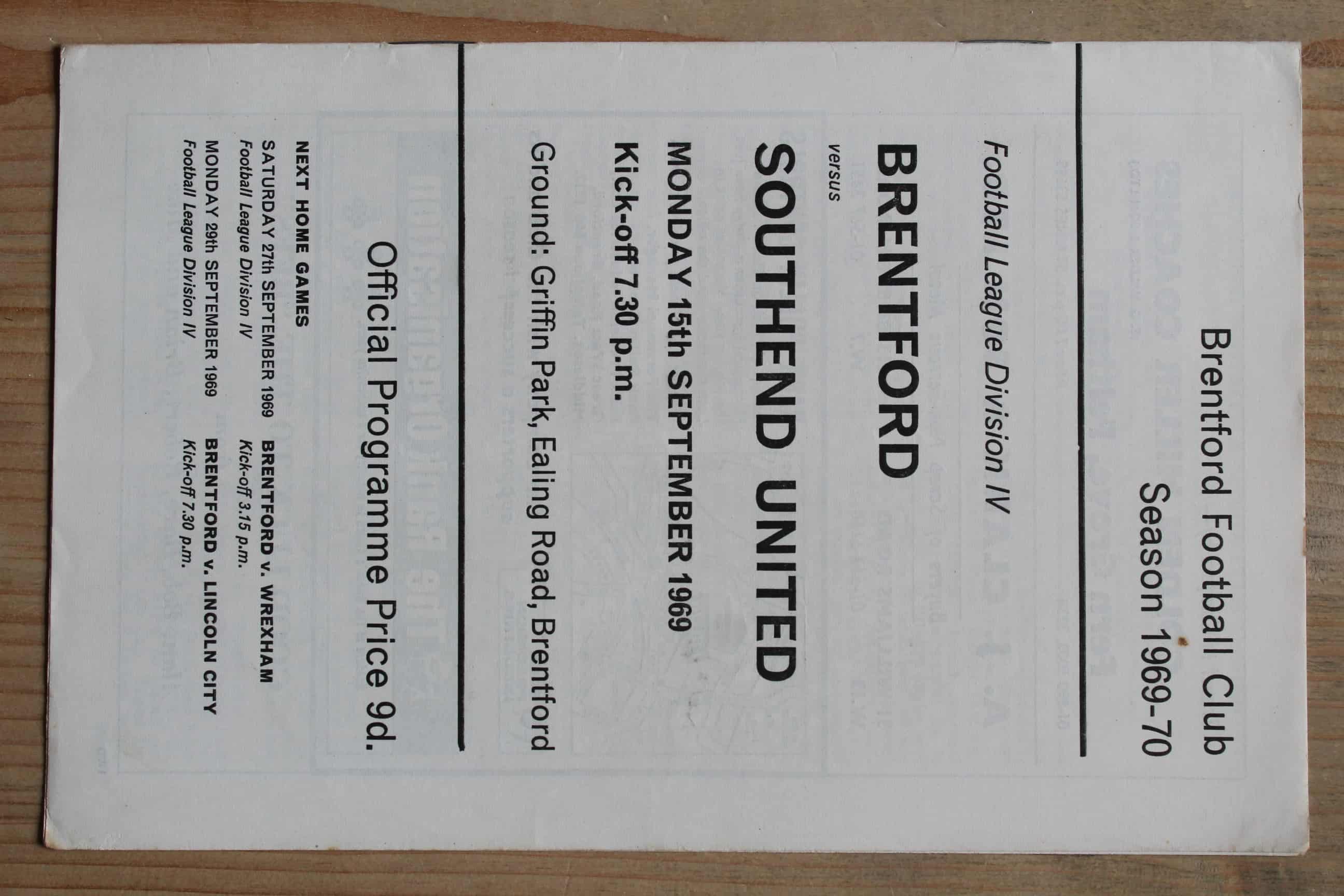 Brentford FC v Southend United FC