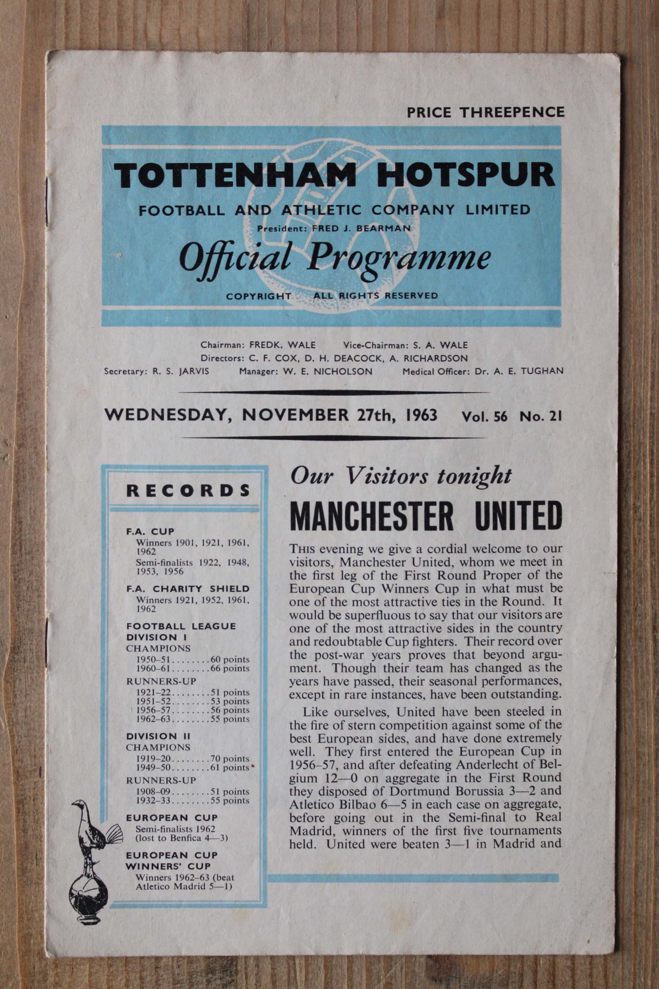 Tottenham Hotspur FC v Manchester United FC