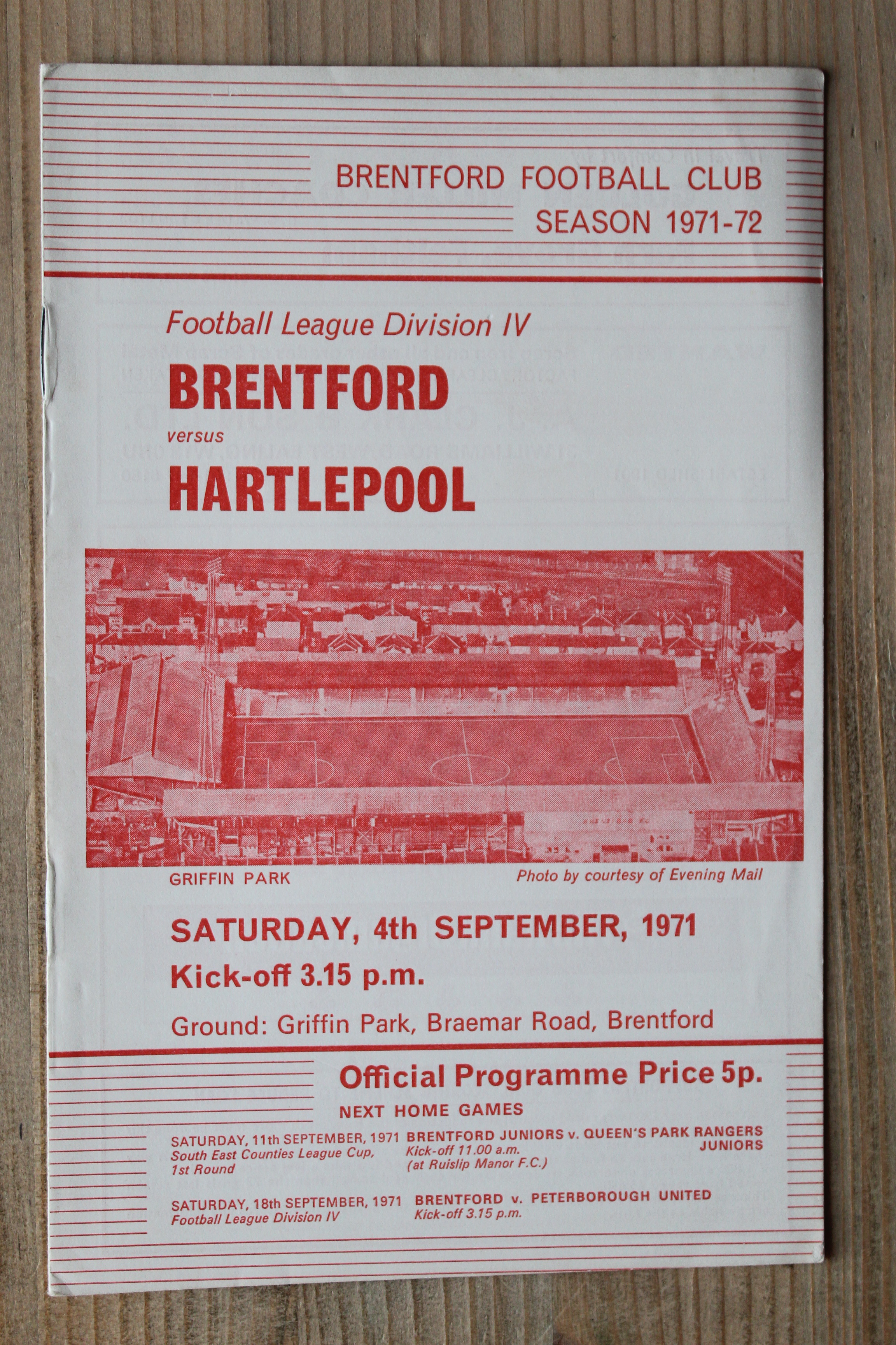 Brentford FC v Hartlepool United