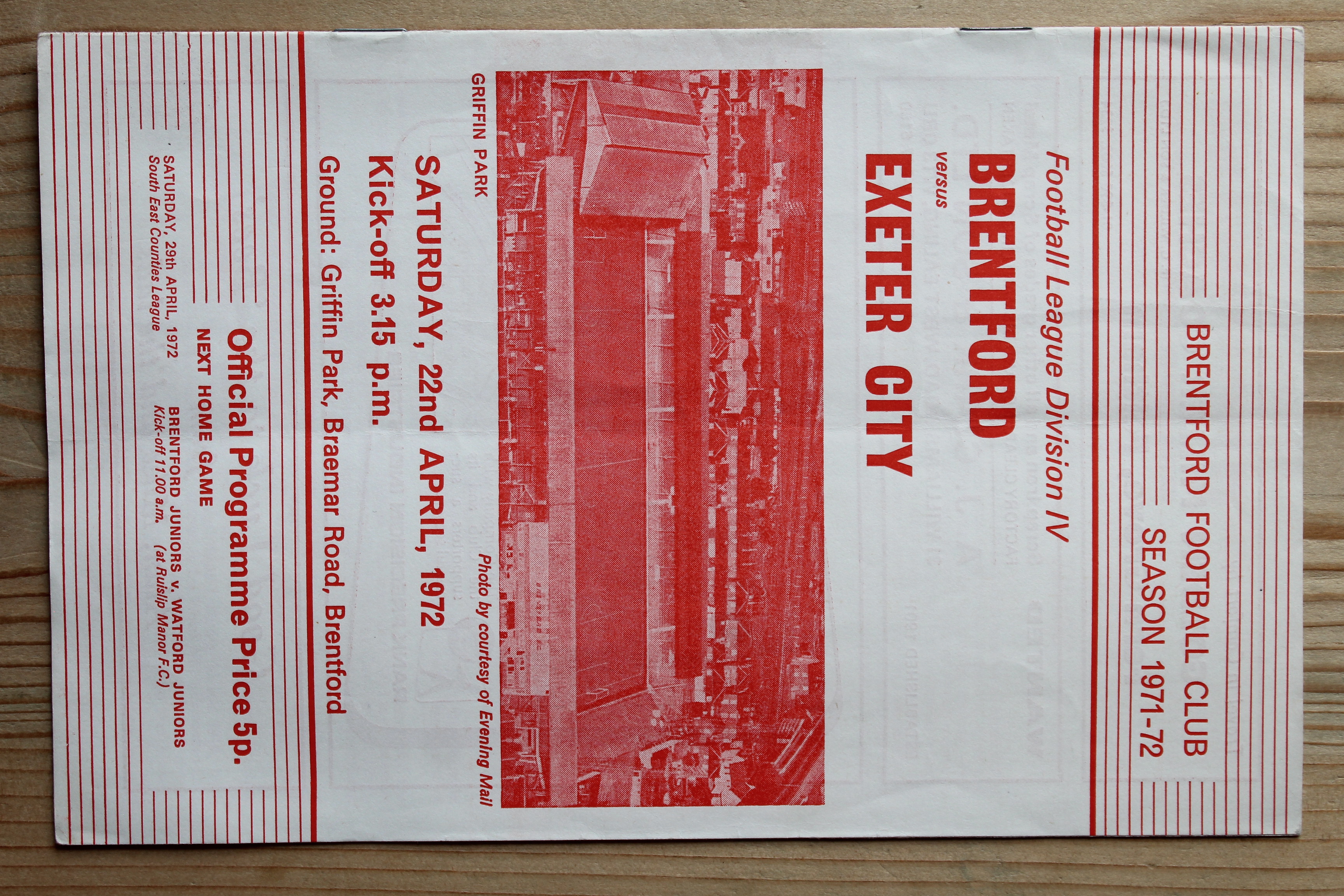 Brentford FC v Exeter City FC