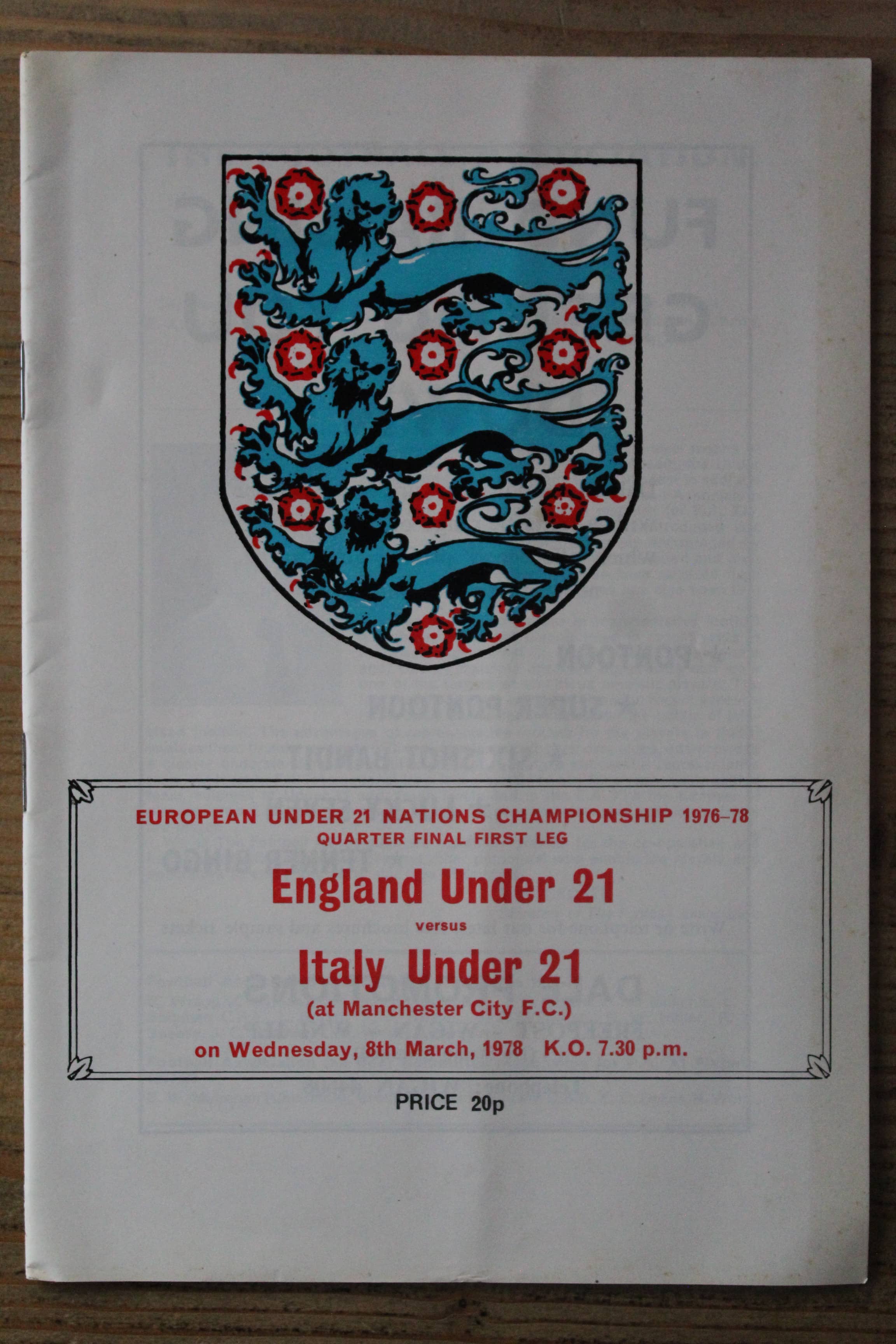 England (U21`s) v Italy (U21`s)