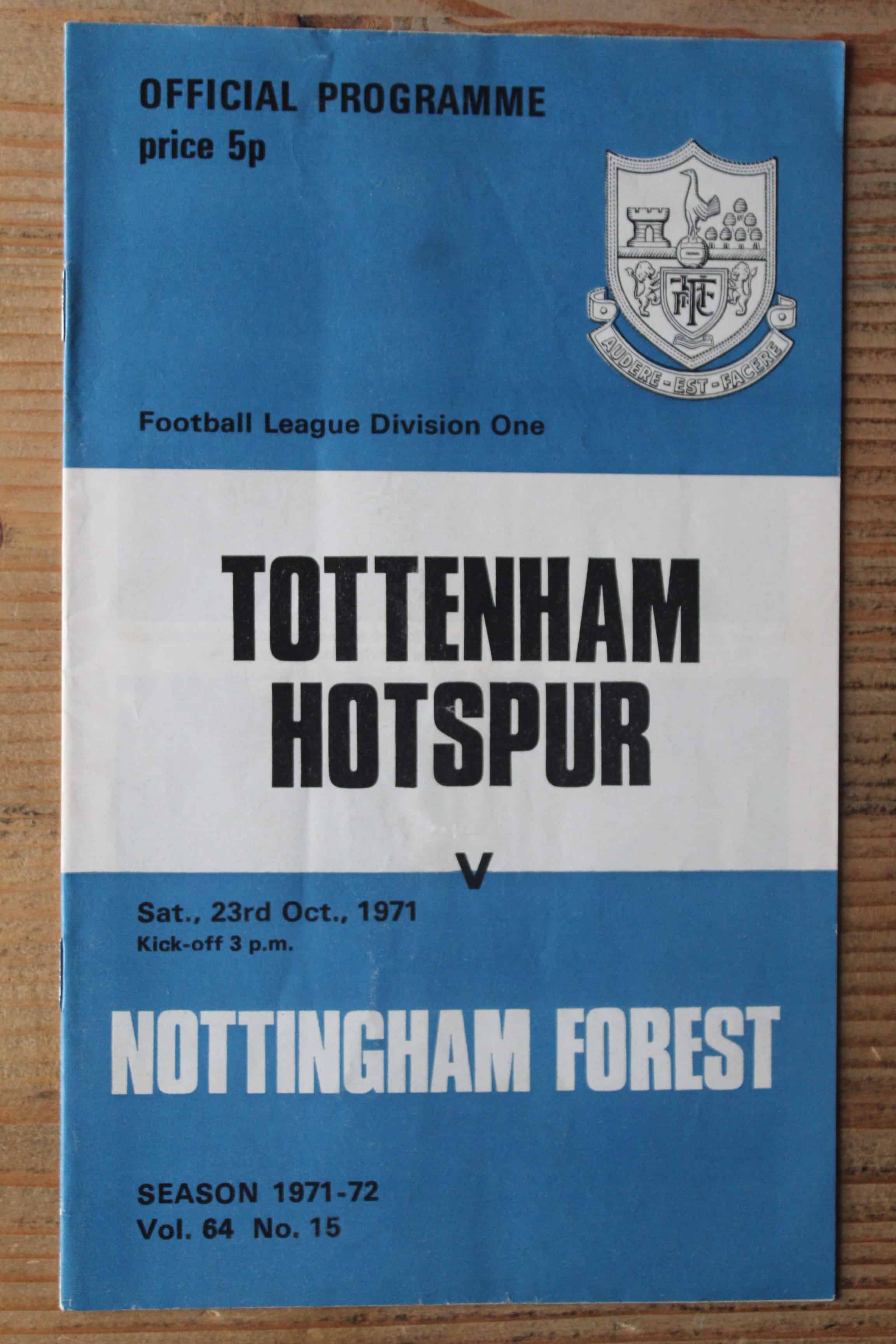 Tottenham Hotspur FC v Nottingham Forest FC