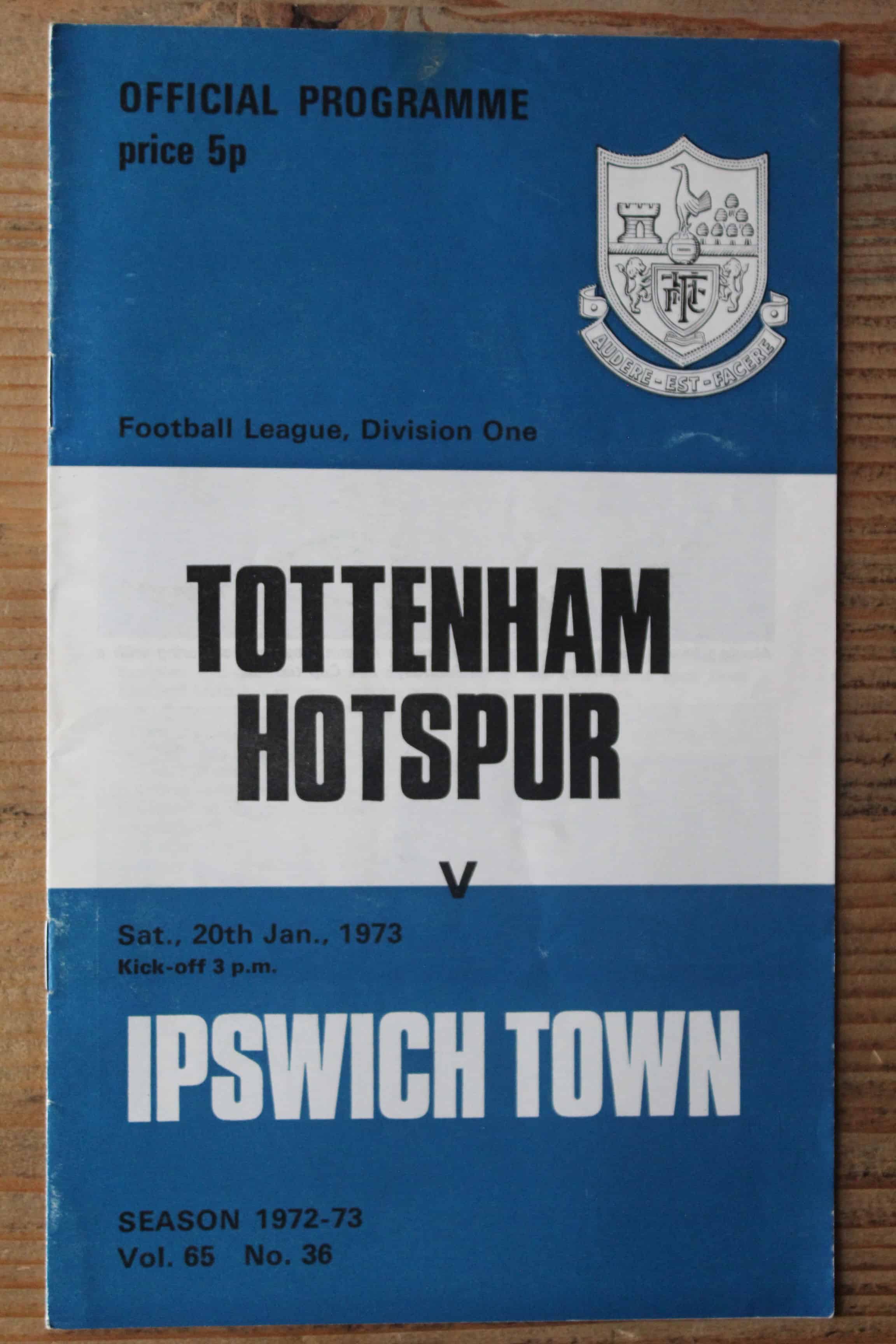 Tottenham Hotspur FC v Ipswich Town FC