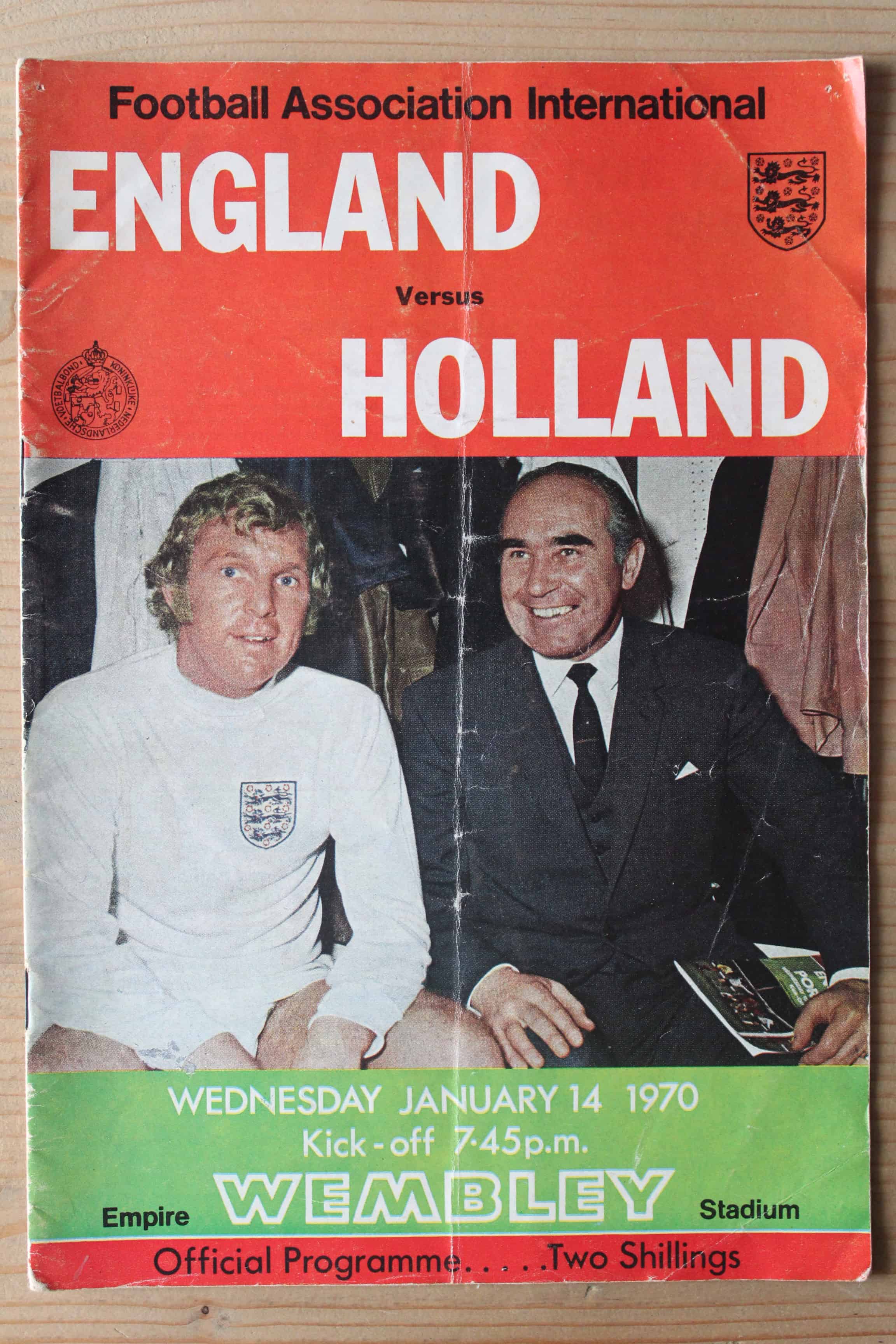 England v Holland (Netherlands)