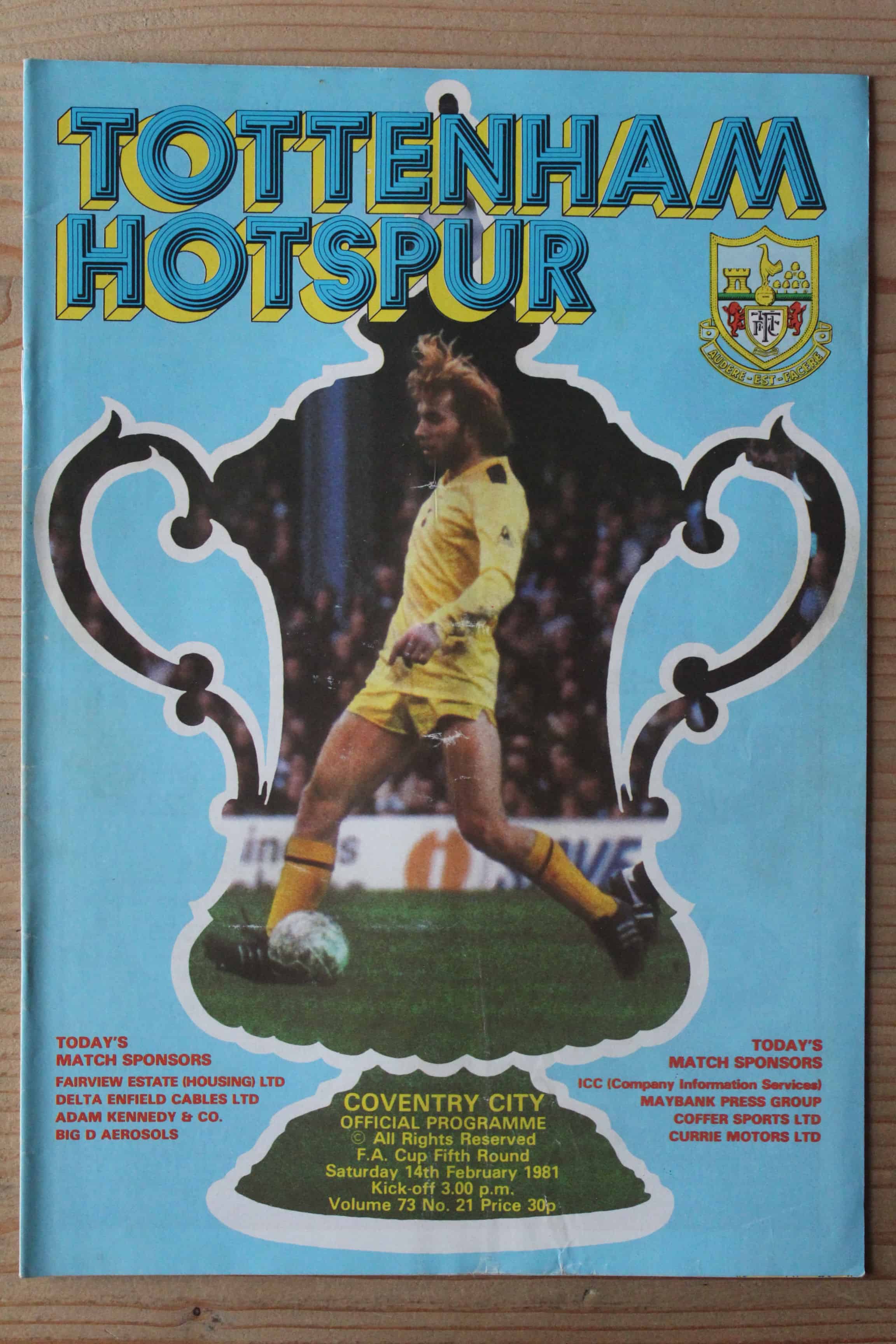 Tottenham Hotspur FC v Coventry City FC