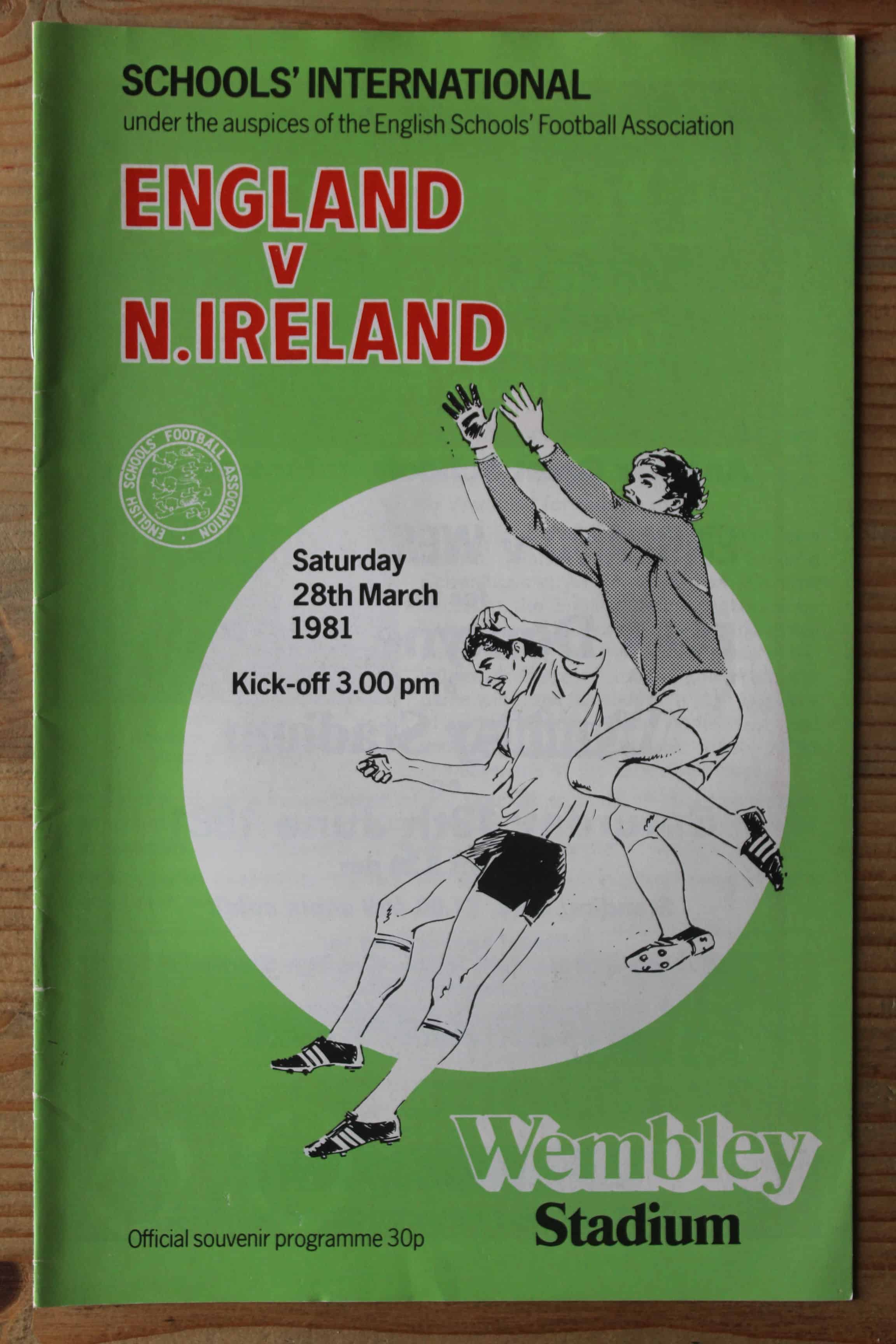 England (Schools) v Northern Ireland (Schools)