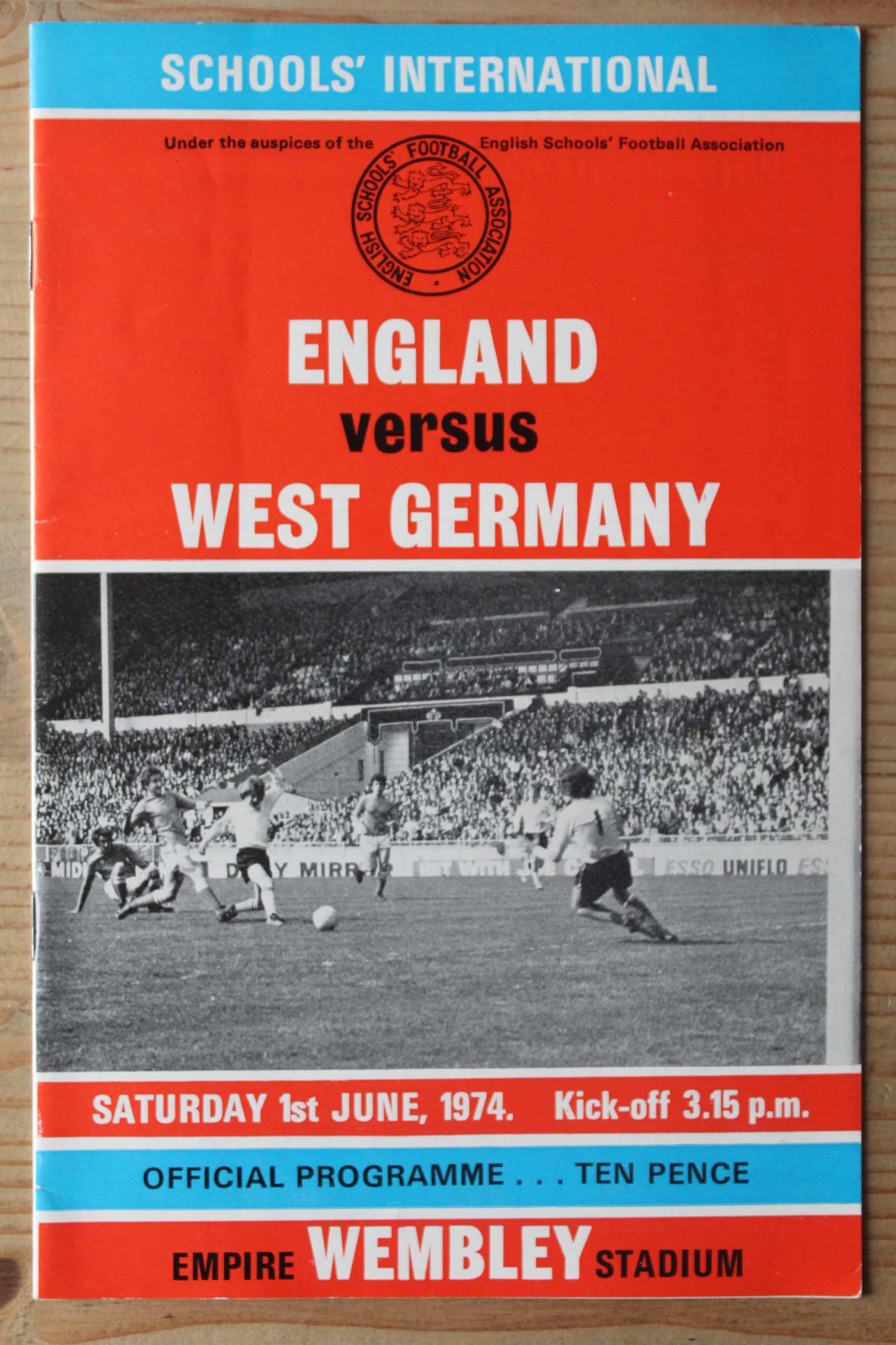 England (Schools) v West Germany (Schools)
