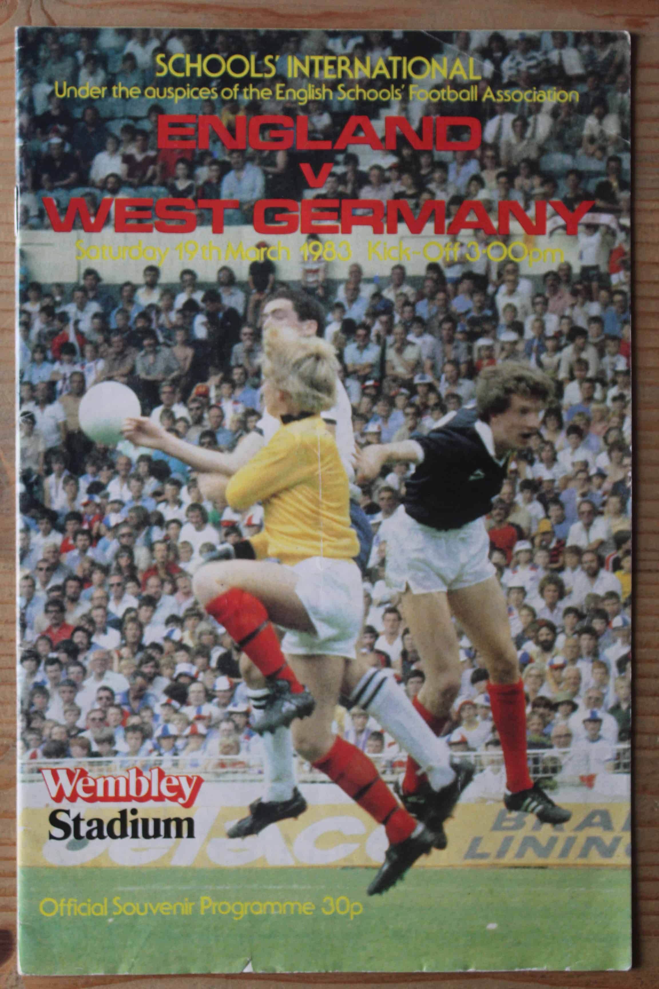 England (Schools) v West Germany (Schools)