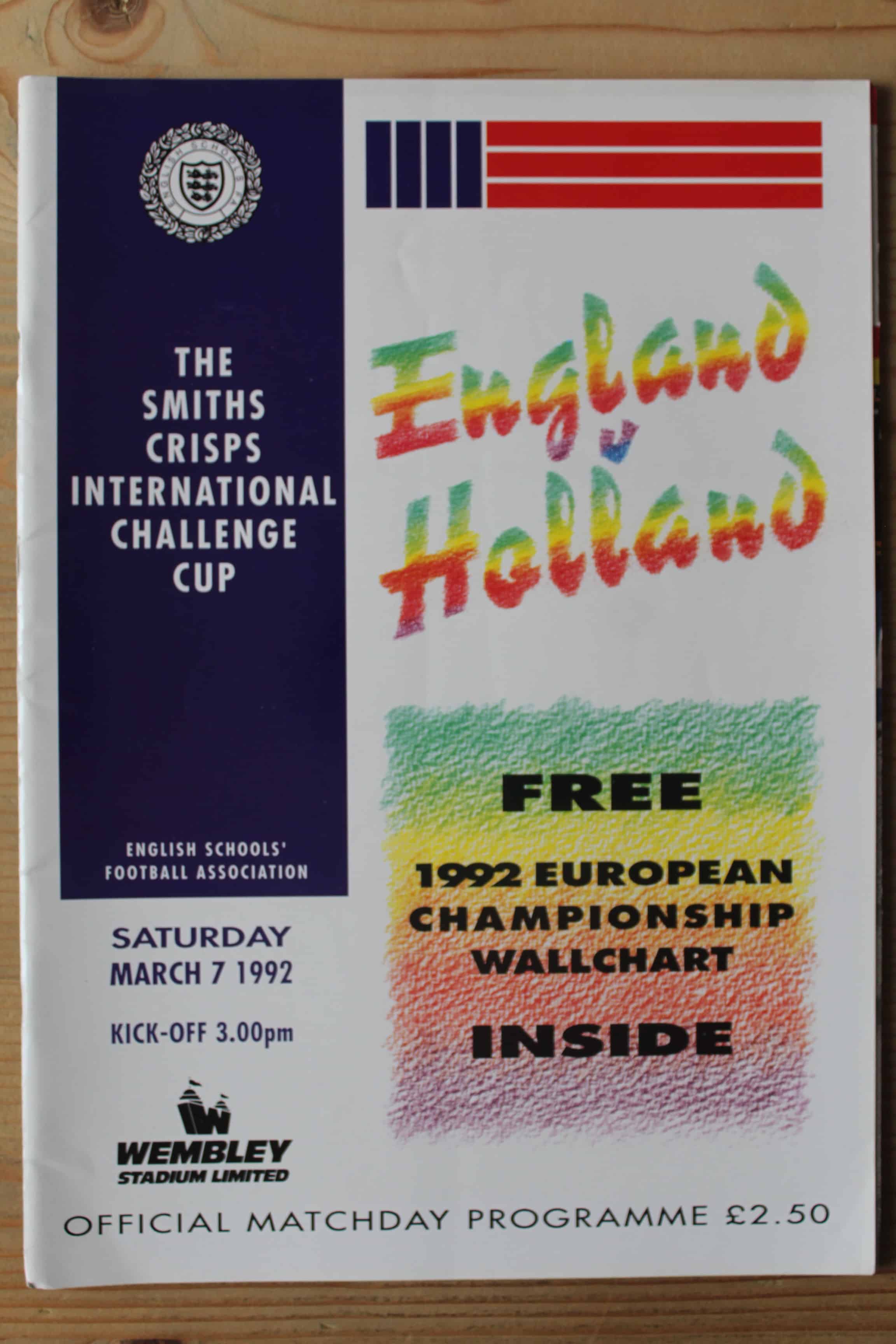 England (Schools) v Holland (Schools)