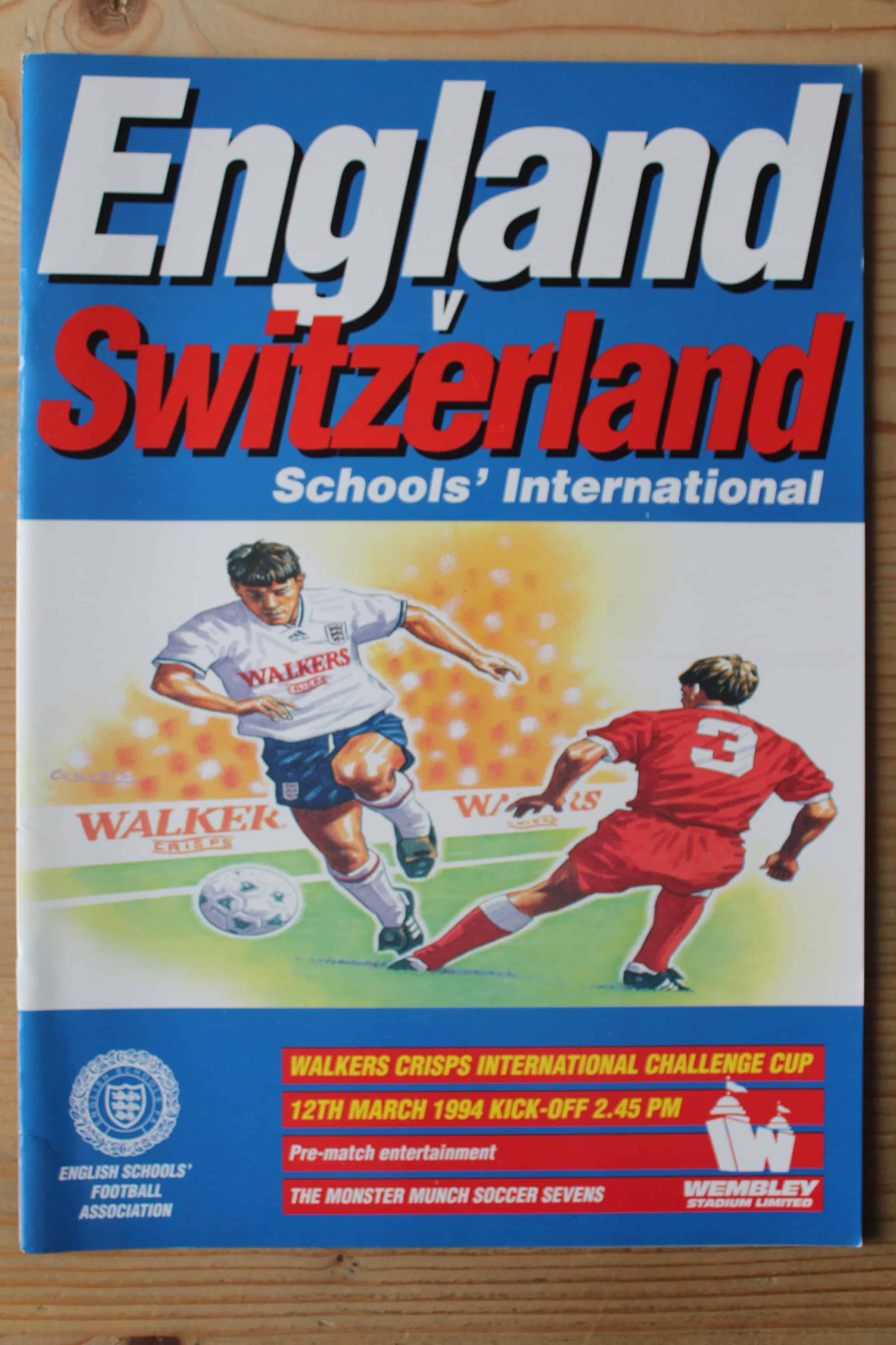 England (Schools) v Switzerland (Schools)