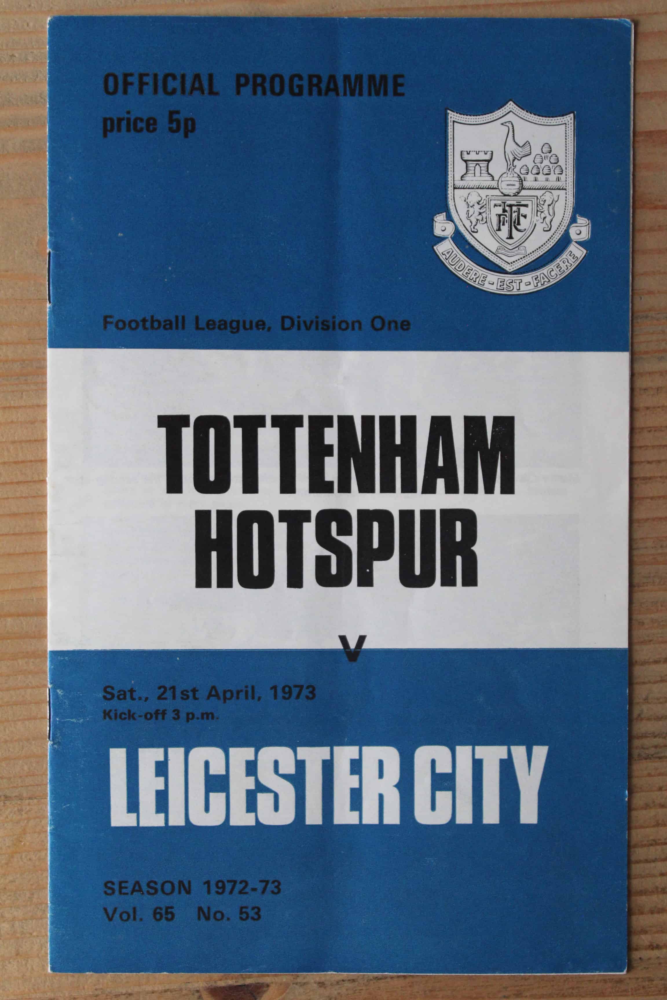 Tottenham Hotspur FC v Leicester City FC
