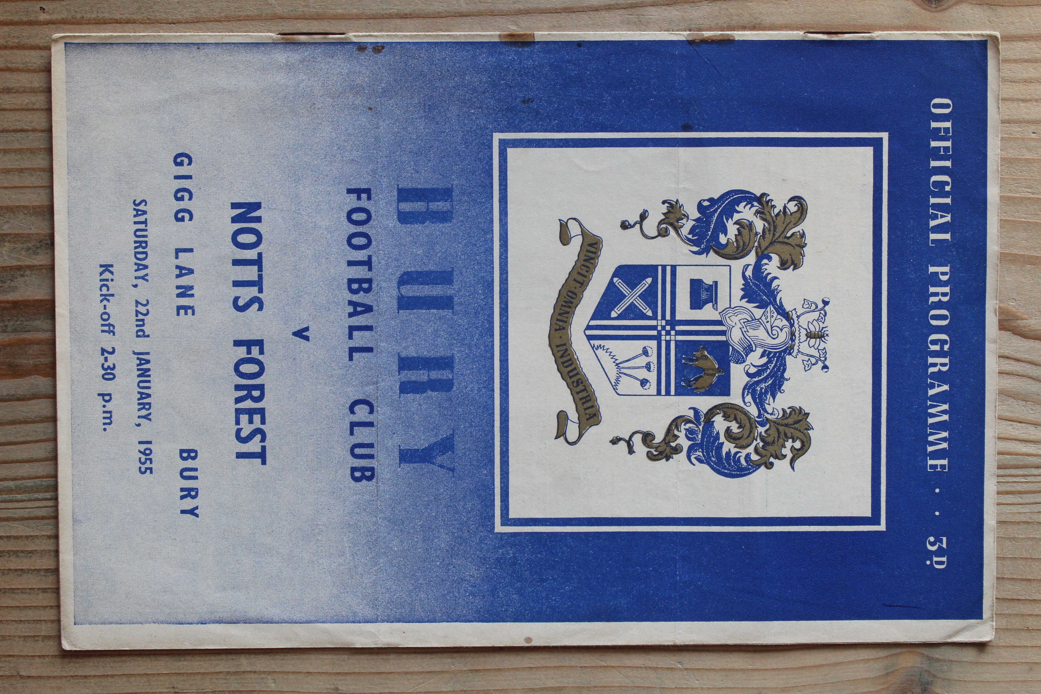Bury FC v Nottingham Forest FC