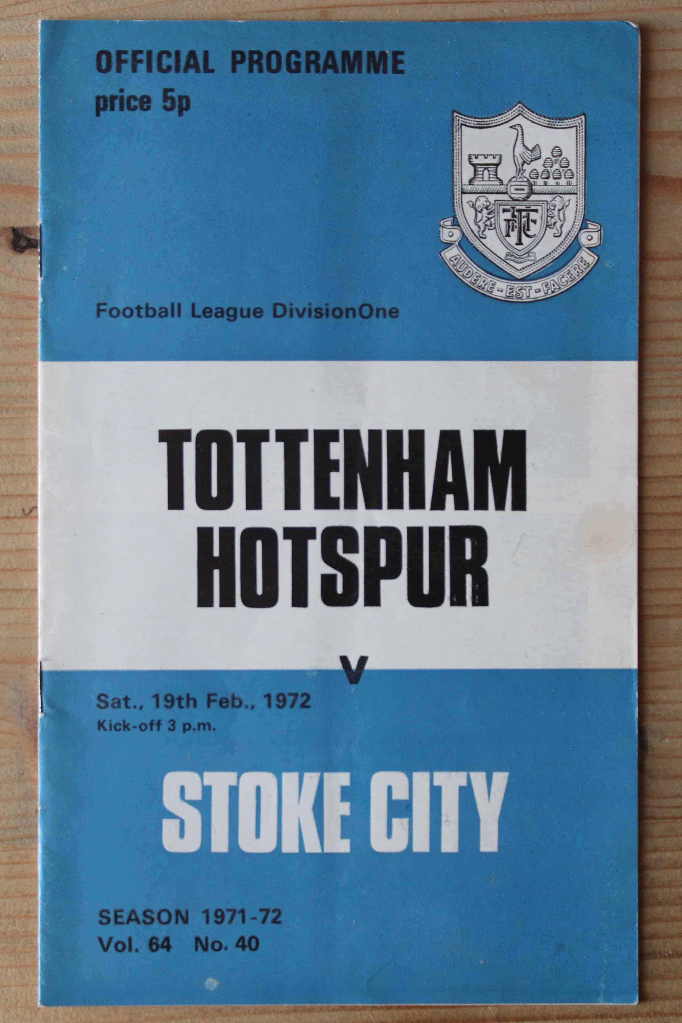 Tottenham Hotspur FC v Stoke City FC