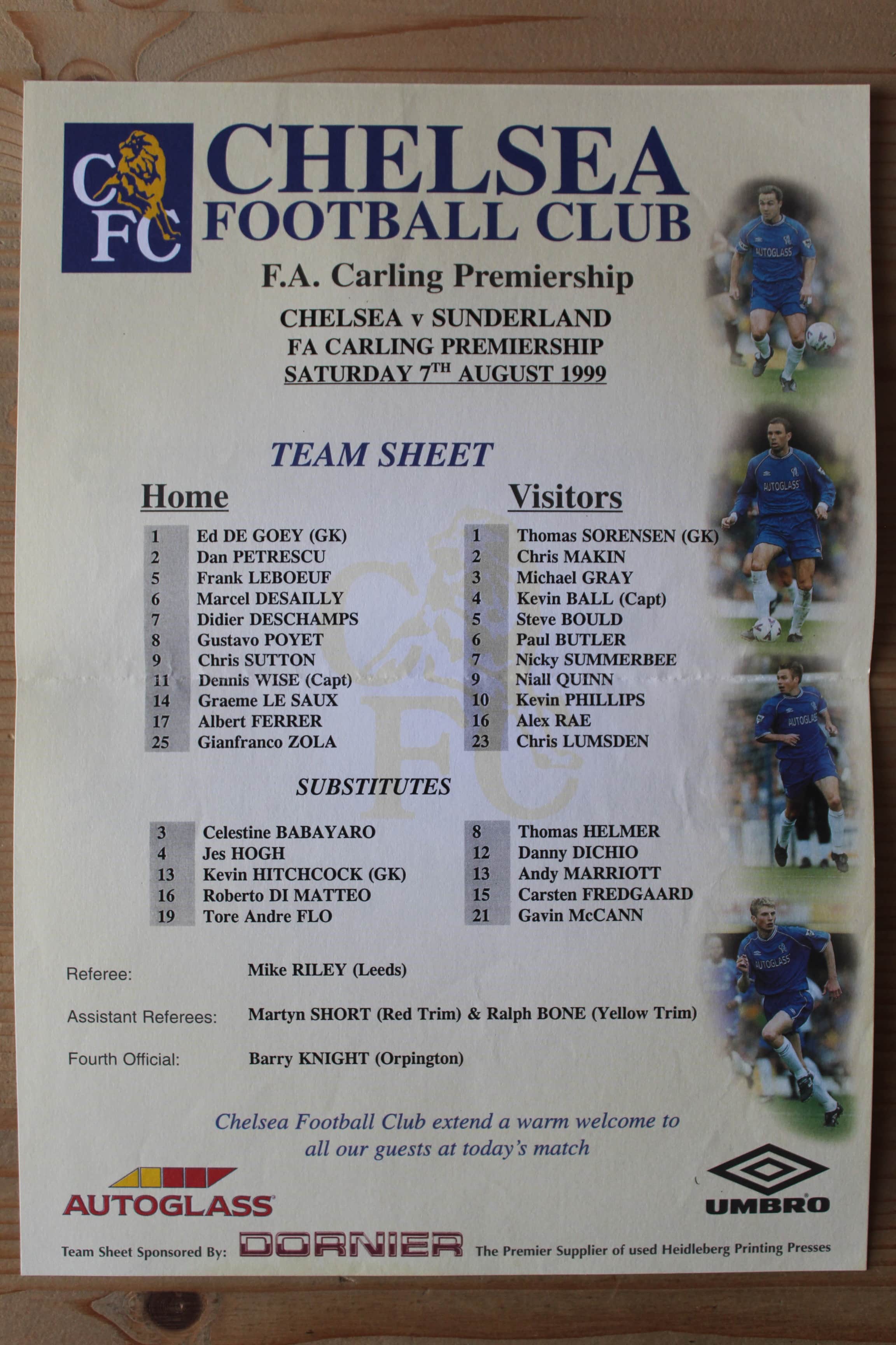 Chelsea FC v Sunderland FC