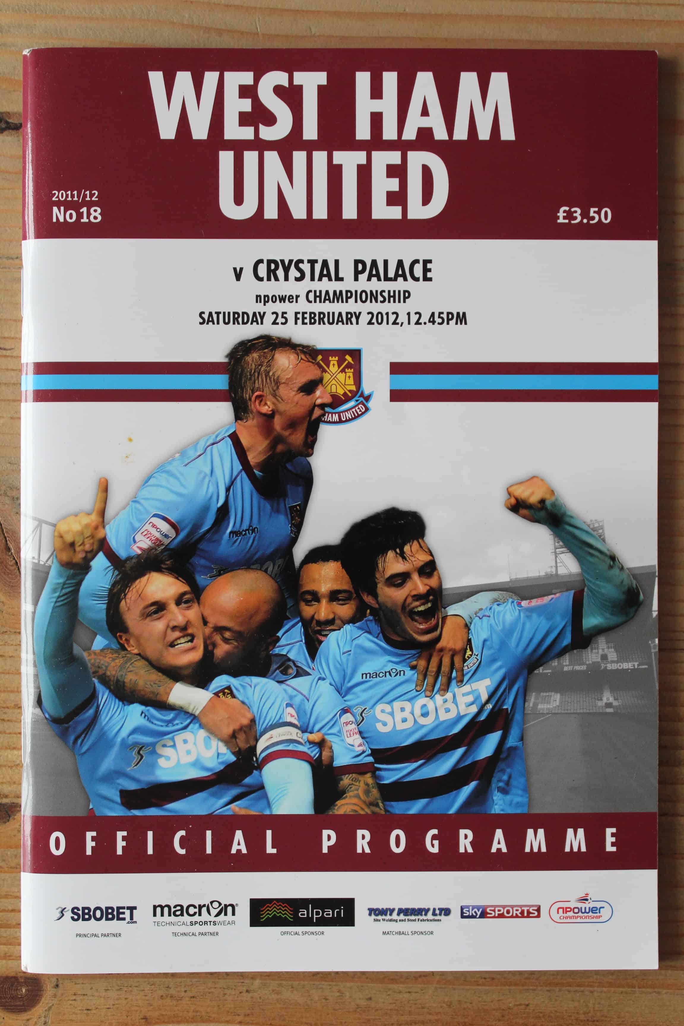 West Ham United FC v Crystal Palace FC