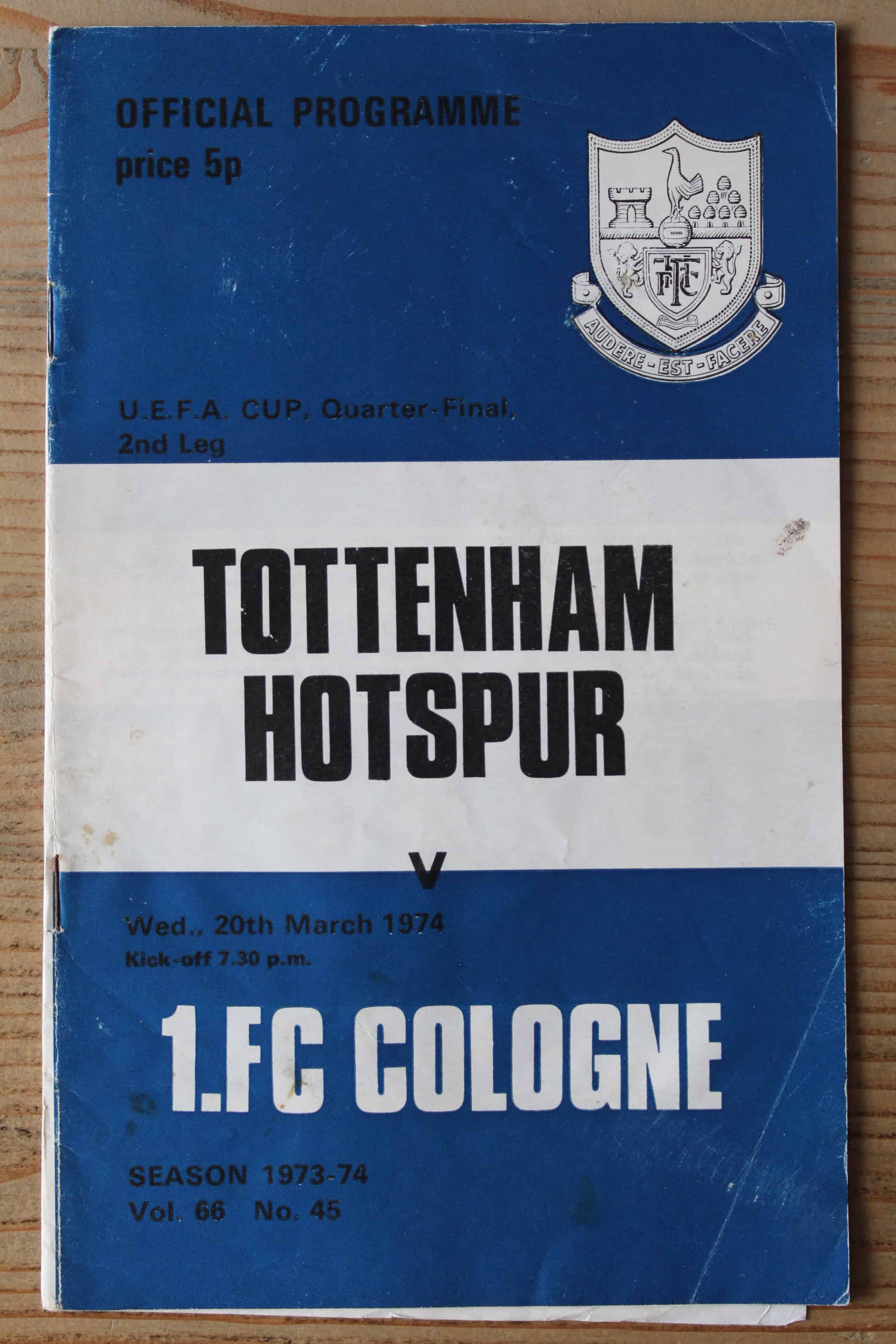 Tottenham Hotspur FC v Cologne