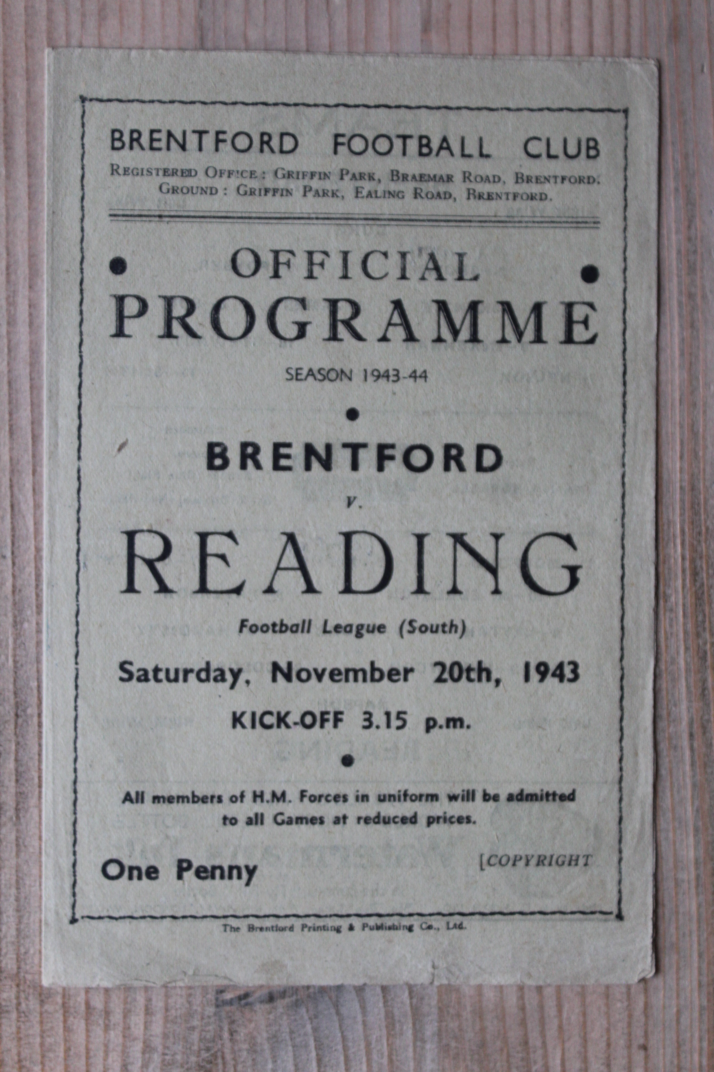 Brentford FC v Reading FC