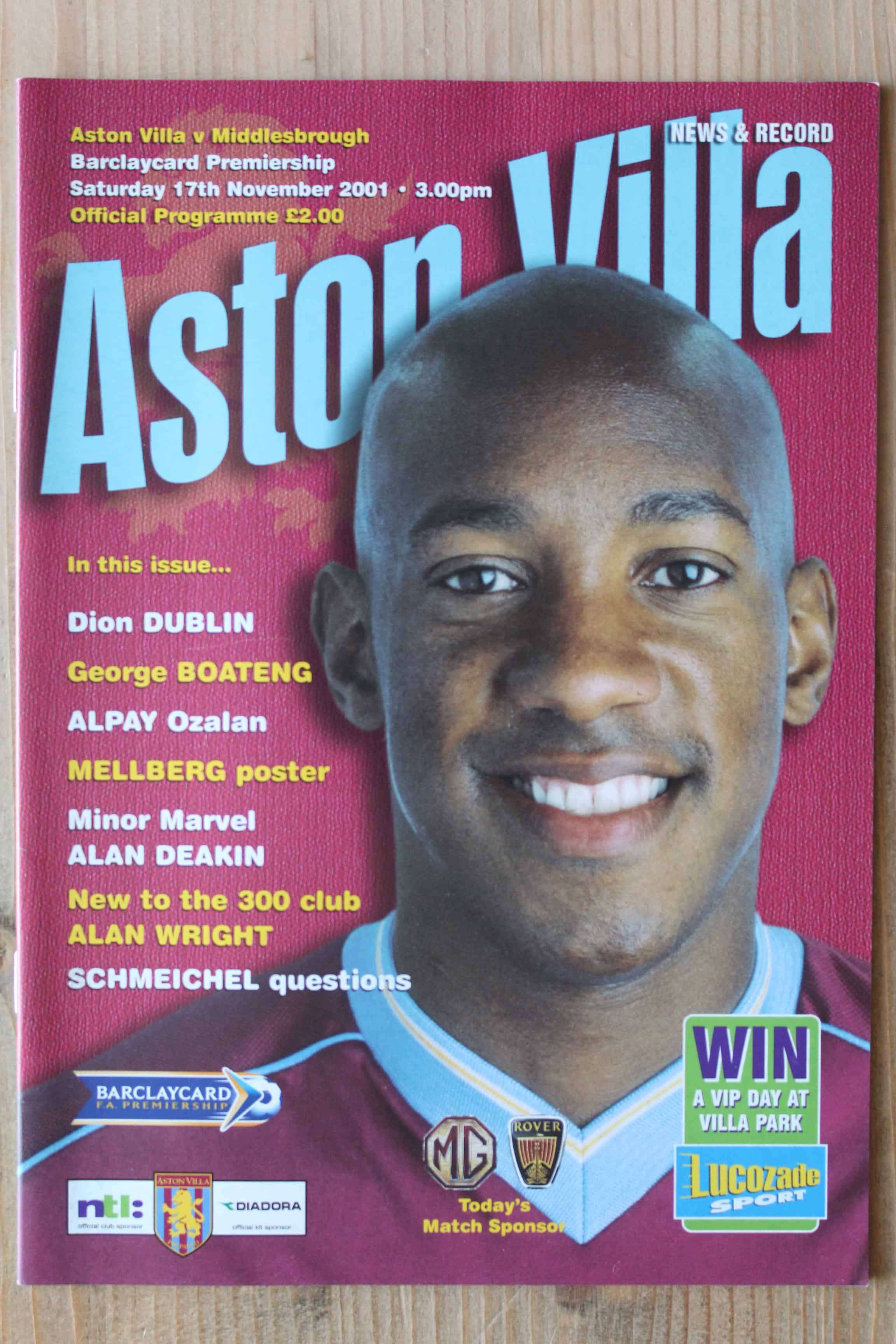 Aston Villa FC v Middlesbrough FC
