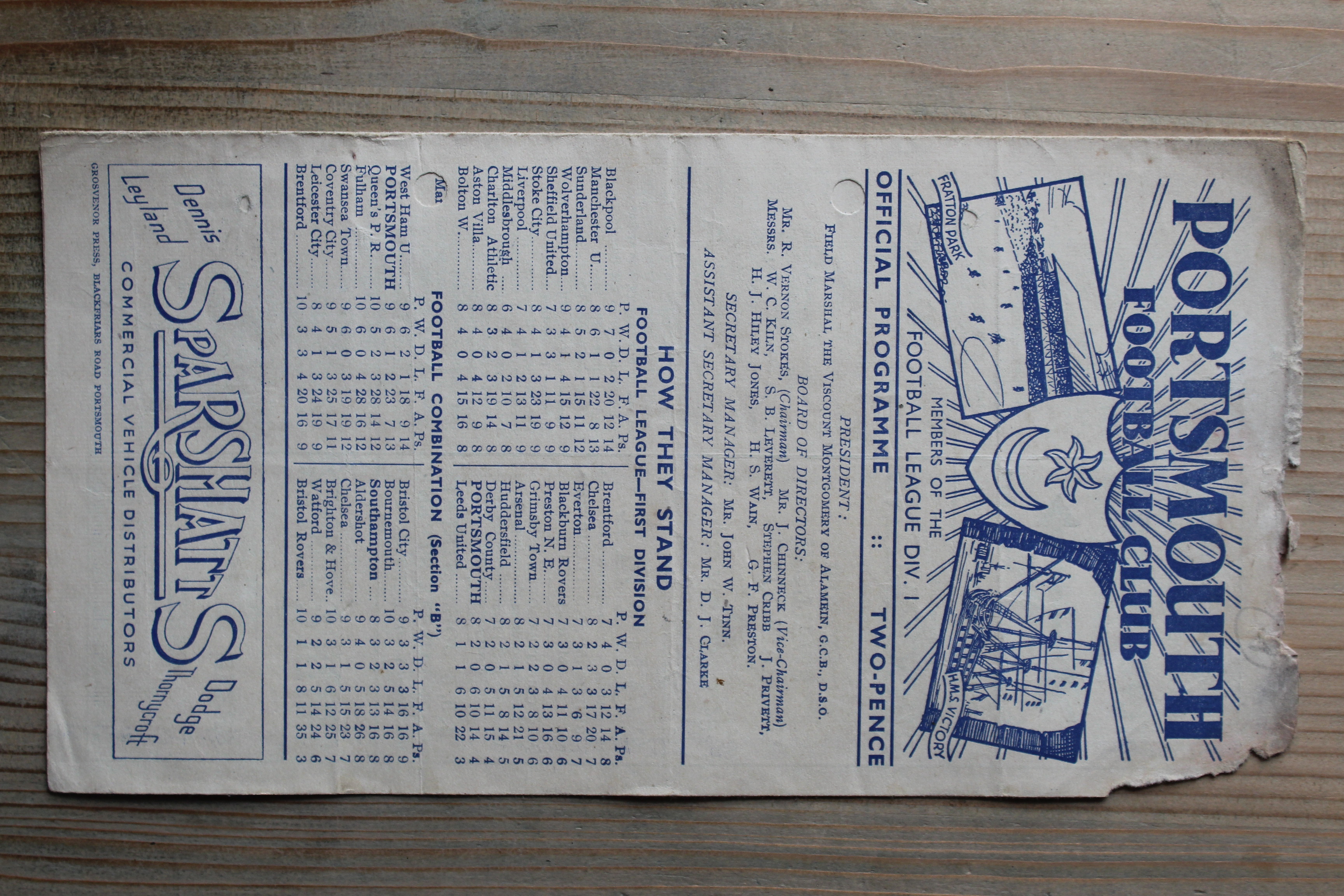 Portsmouth FC v Sunderland FC