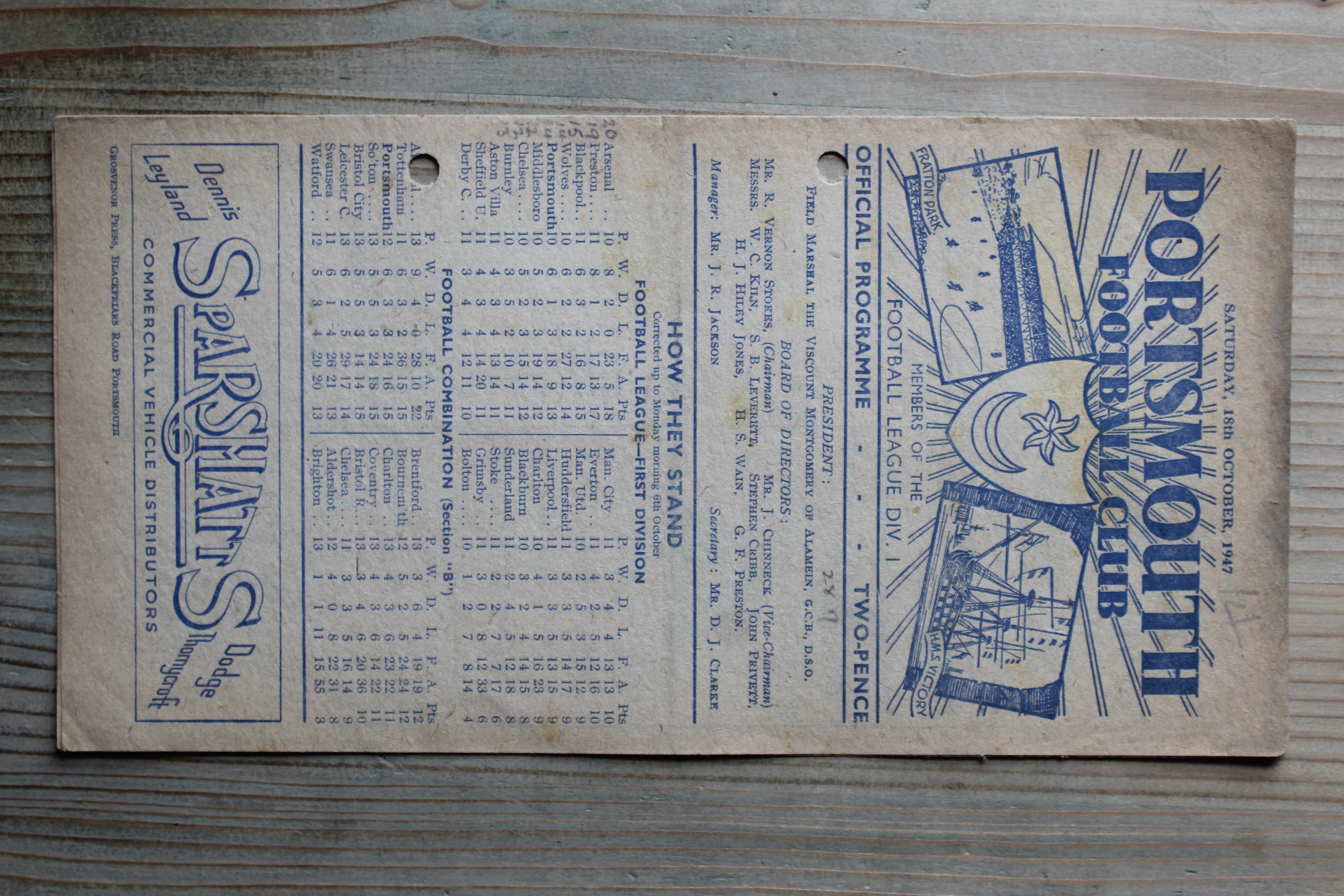 Portsmouth FC v Derby County FC