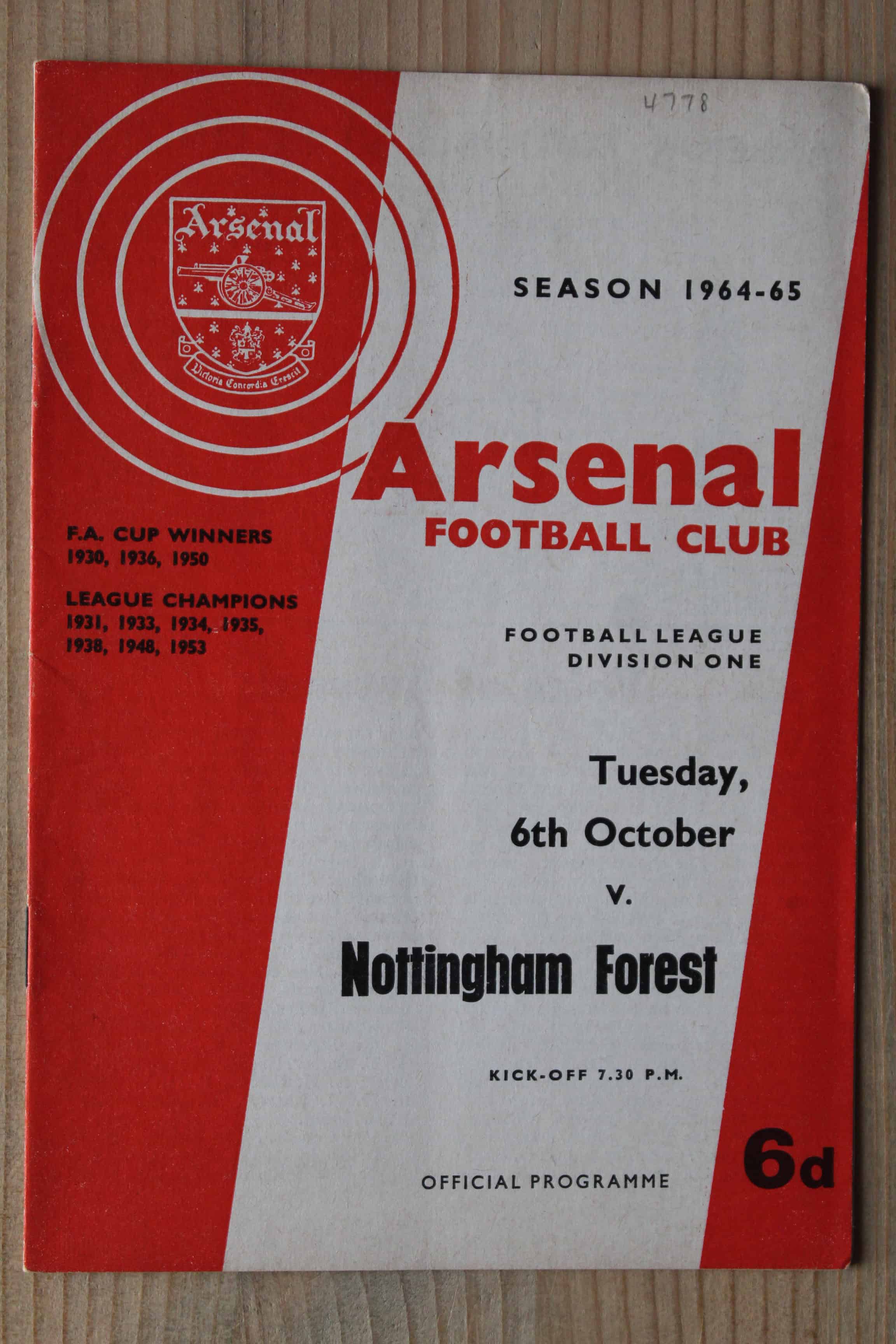 Arsenal FC v Nottingham Forest FC