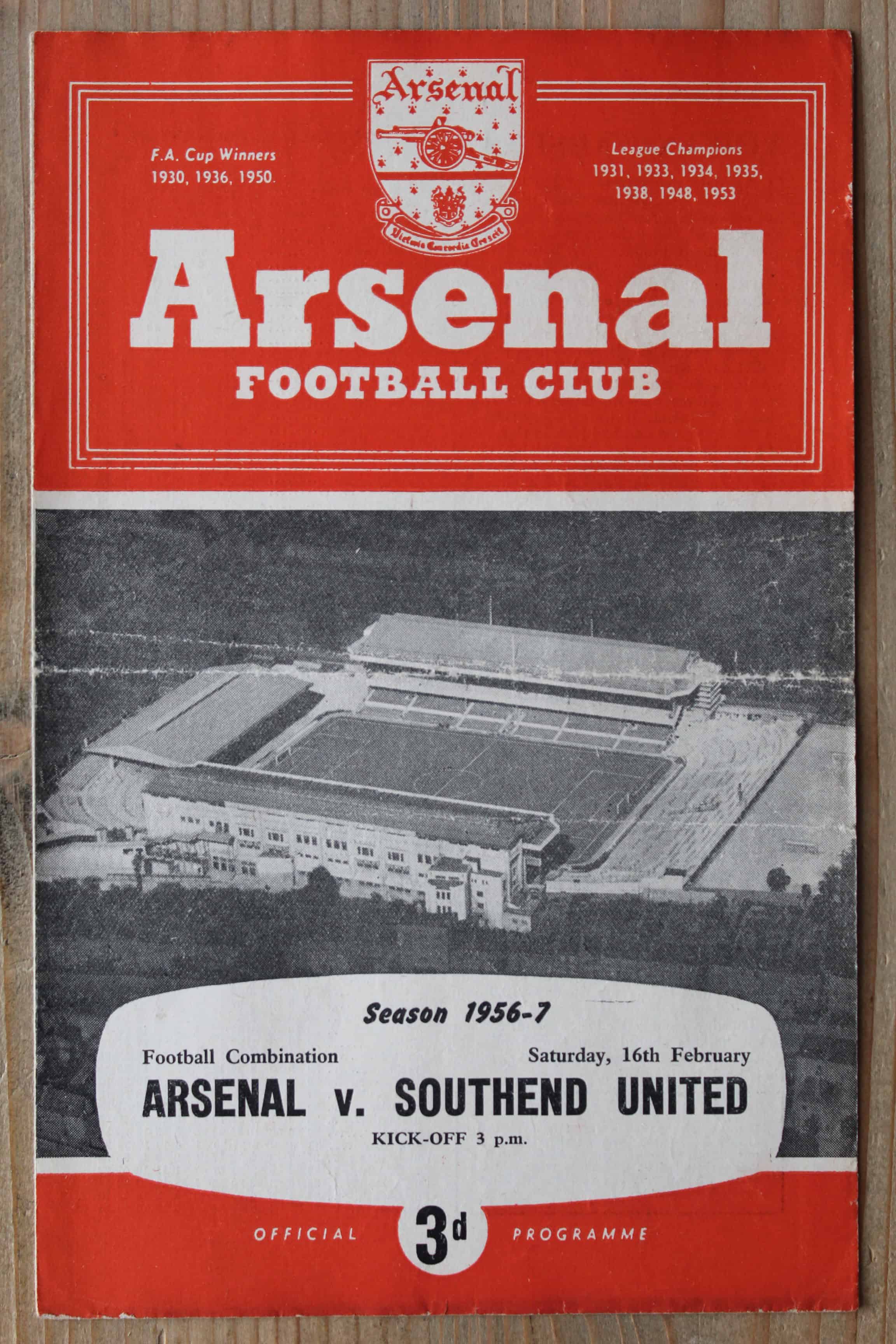 Arsenal (Res) v Southend United (Res)