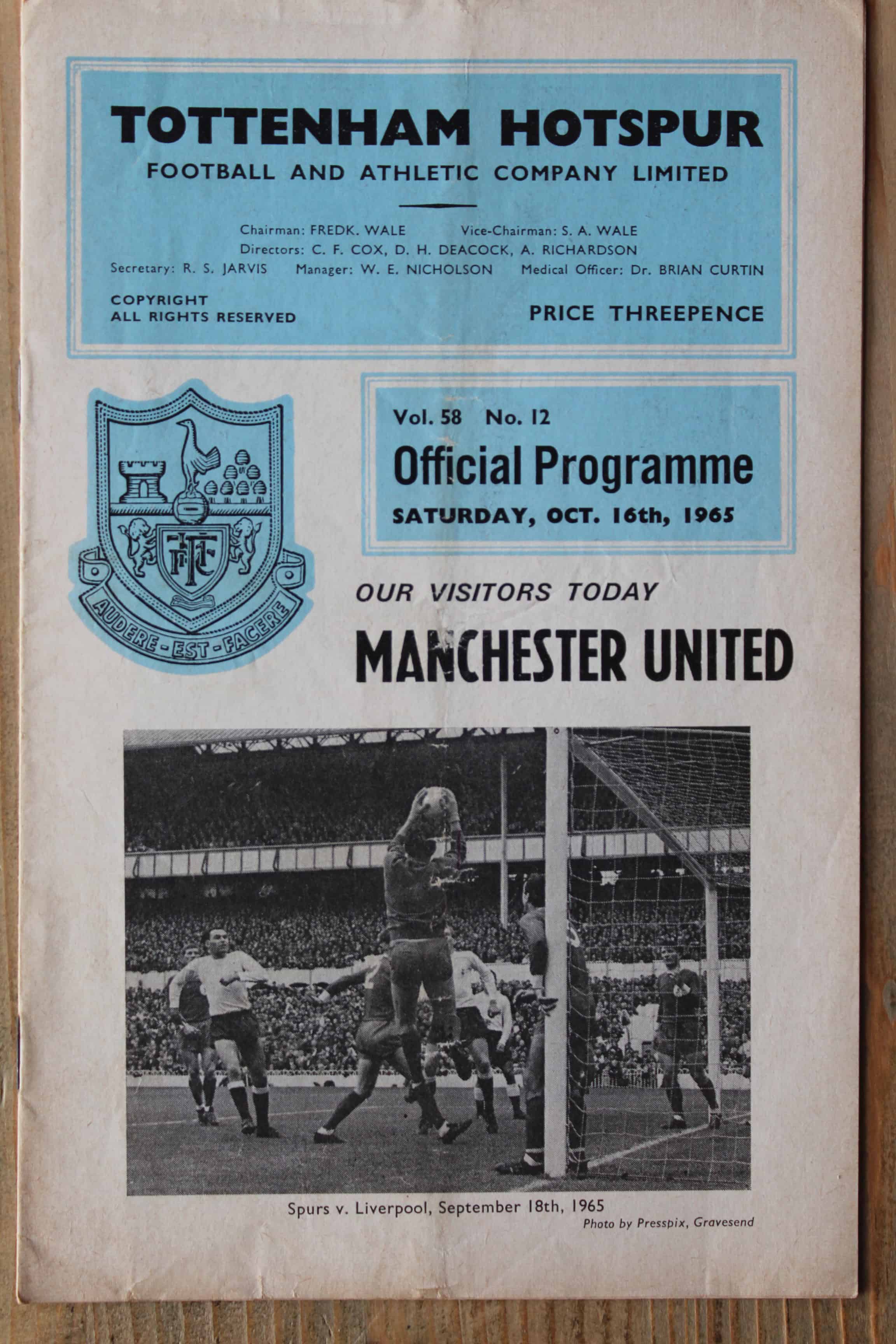 Tottenham Hotspur FC v Manchester United FC