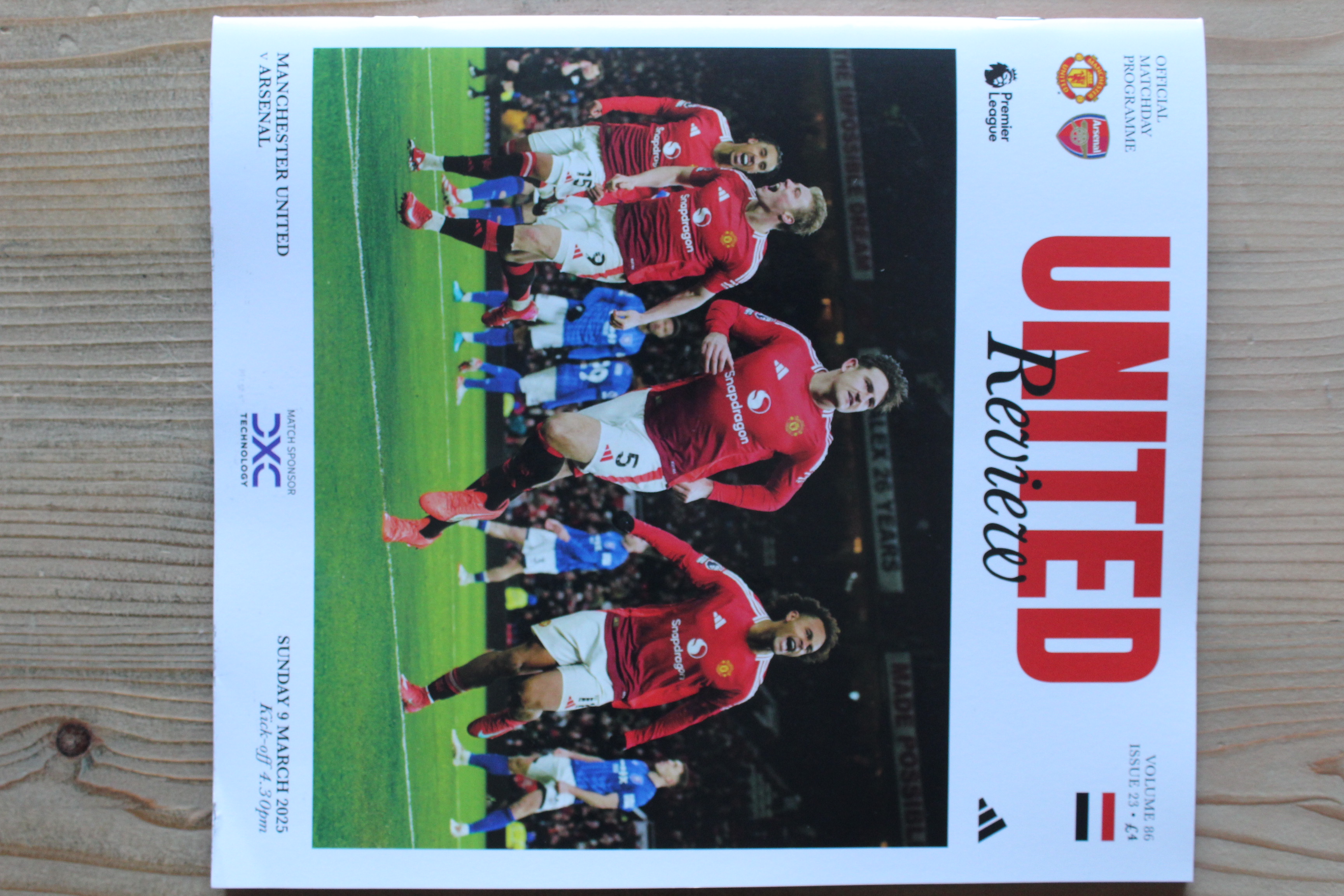 Manchester United FC v Arsenal FC