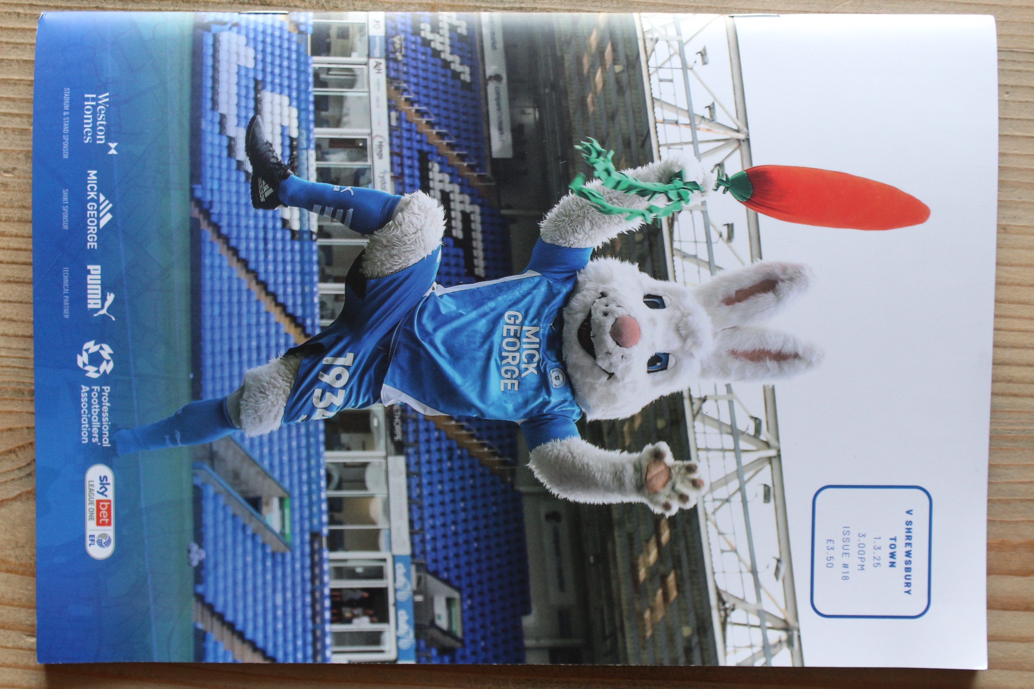 Peterborough United FC v Shrewsbury Town FC