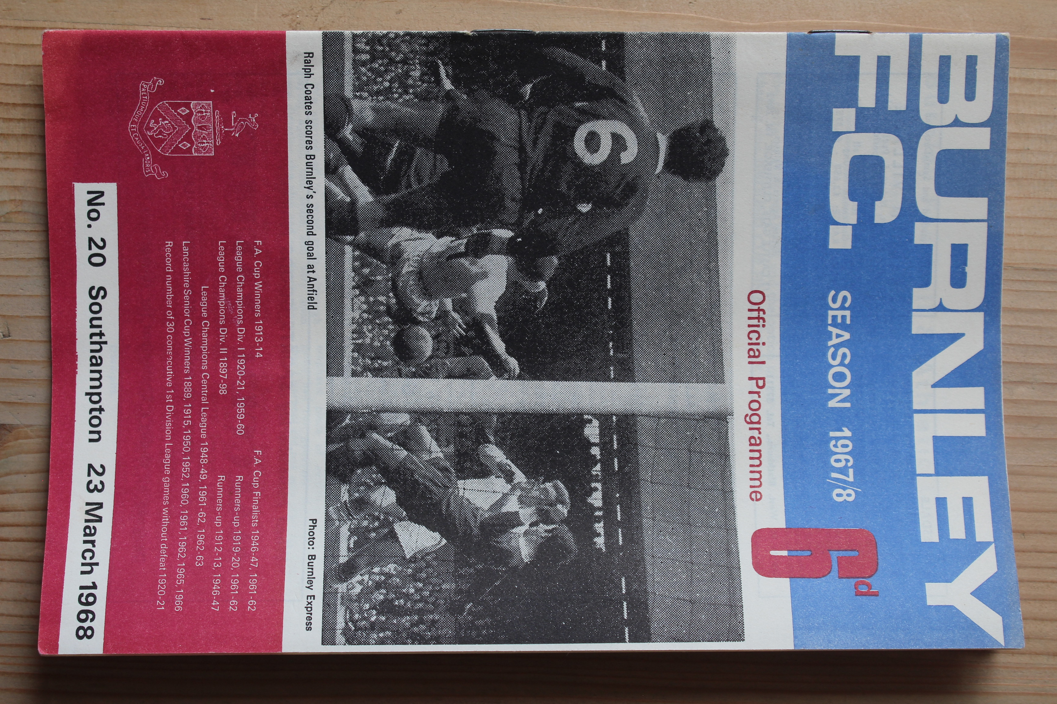 Burnley FC v Southampton FC