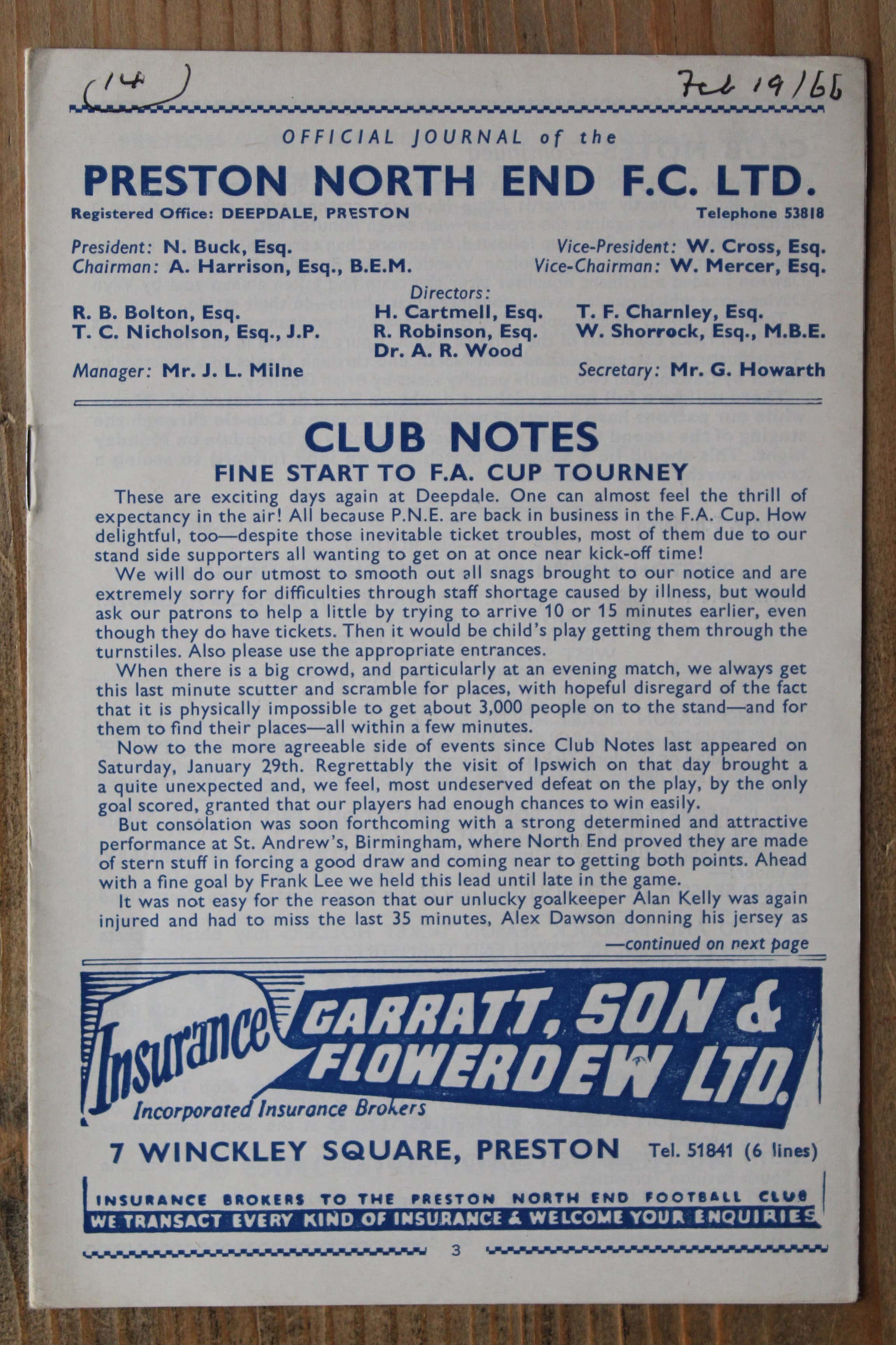 Preston North End FC v Leyton Orient FC