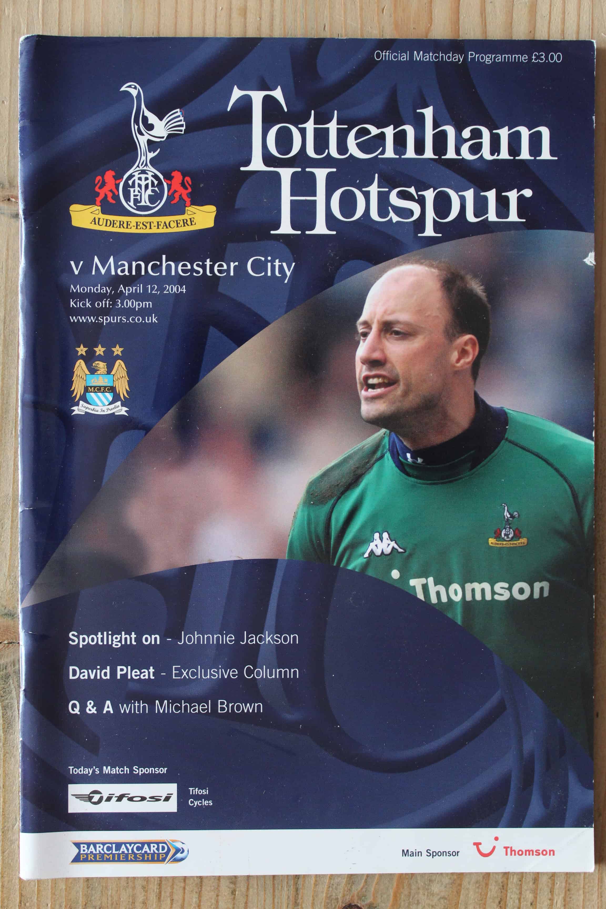 Tottenham Hotspur FC v Manchester City FC