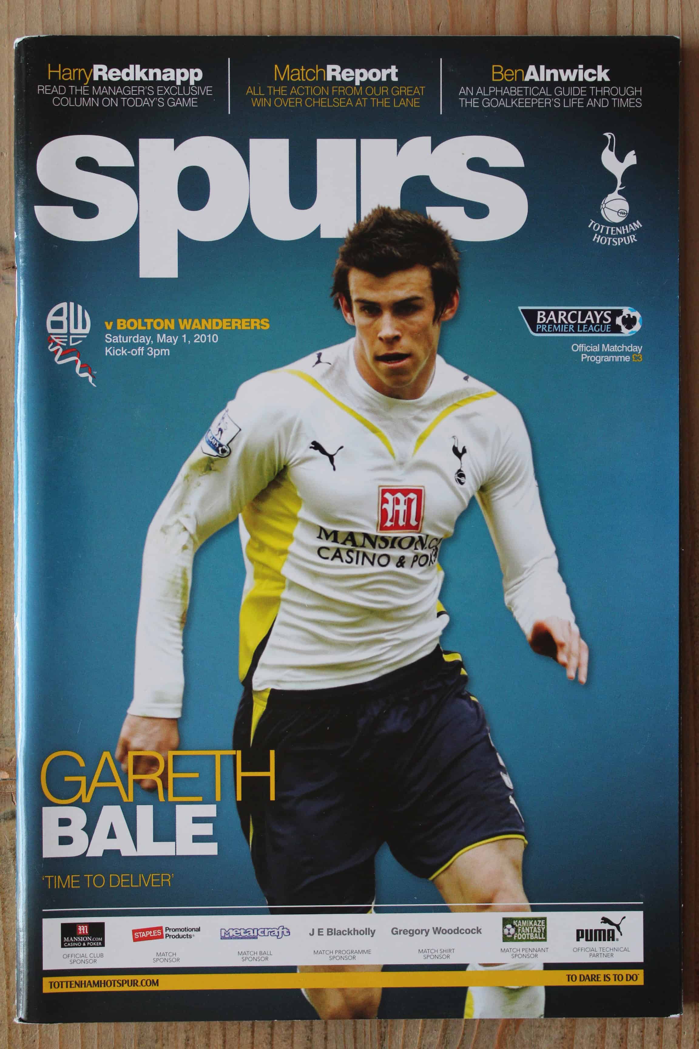 Tottenham Hotspur FC v Bolton Wanderers FC